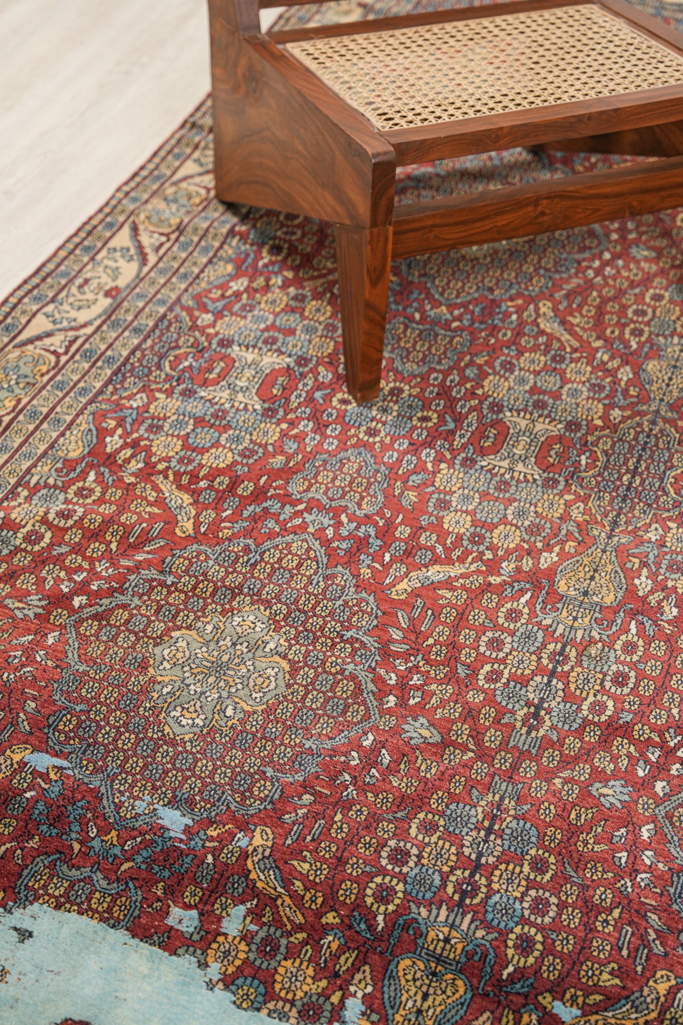 Vintage Kashmiri Modernist Rug 10'2" x 6'1"