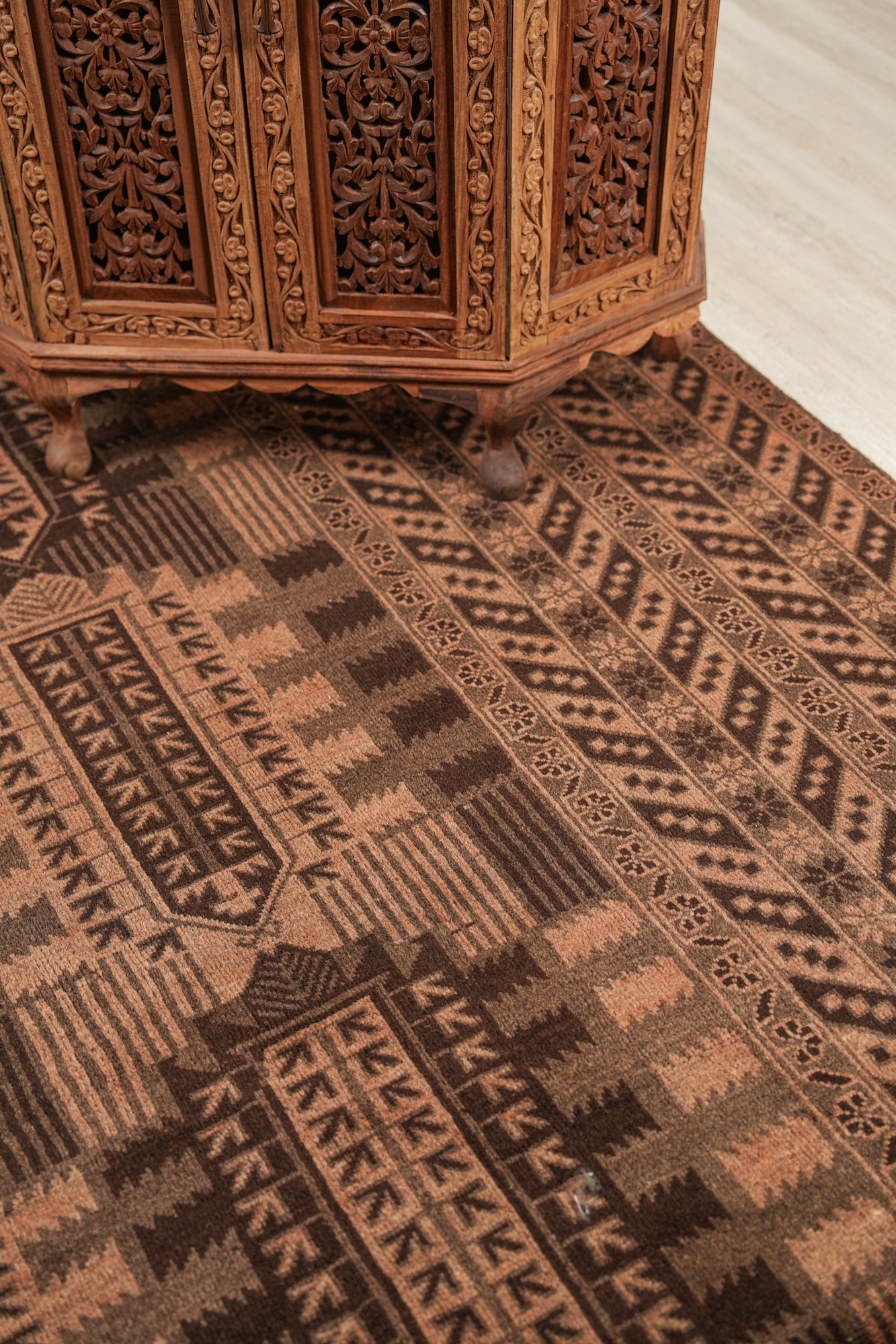 Vintage Turkmen Rug 12'9" x 10'3"