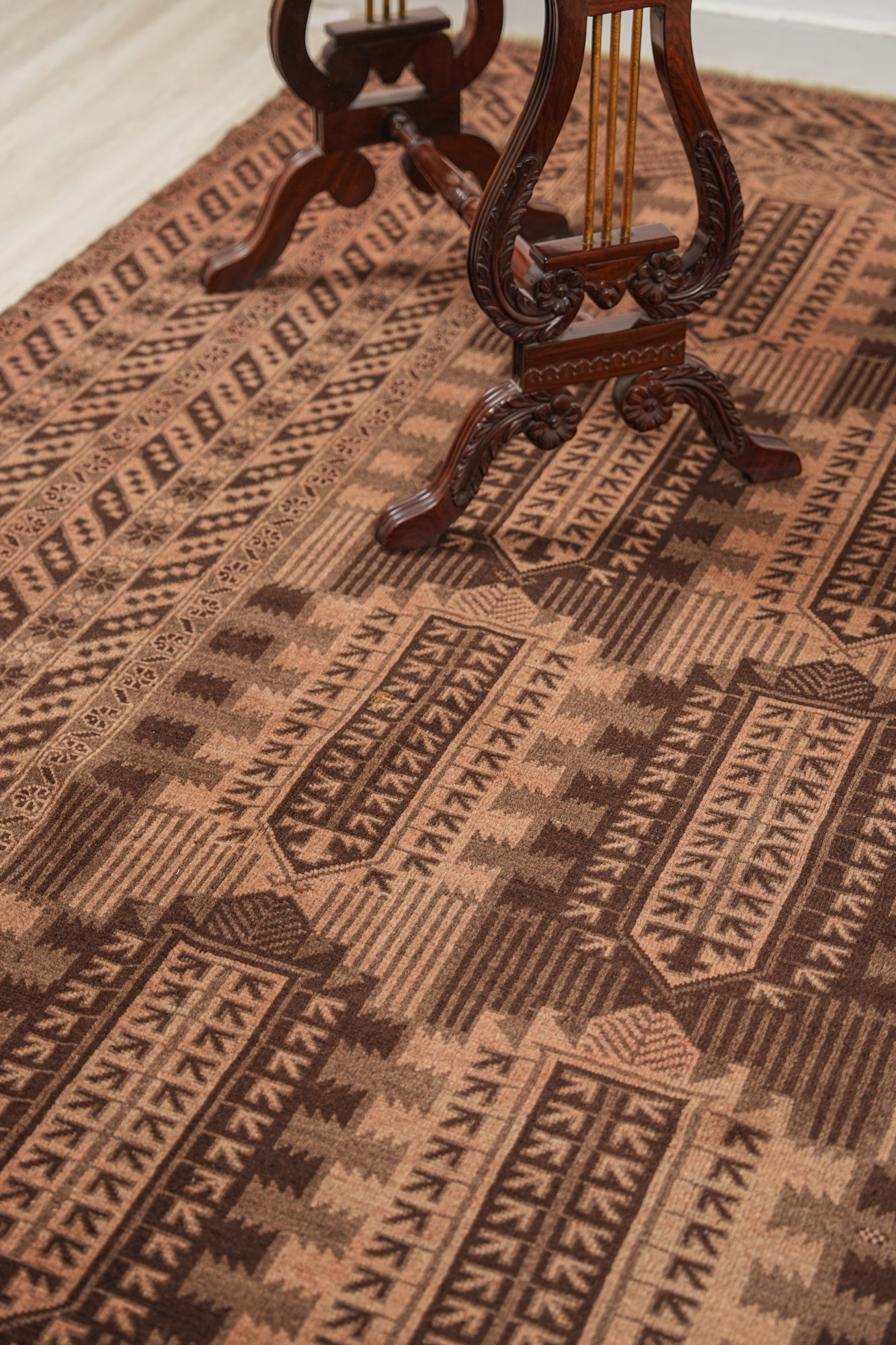 Vintage Turkmen Rug 12'9" x 10'3"