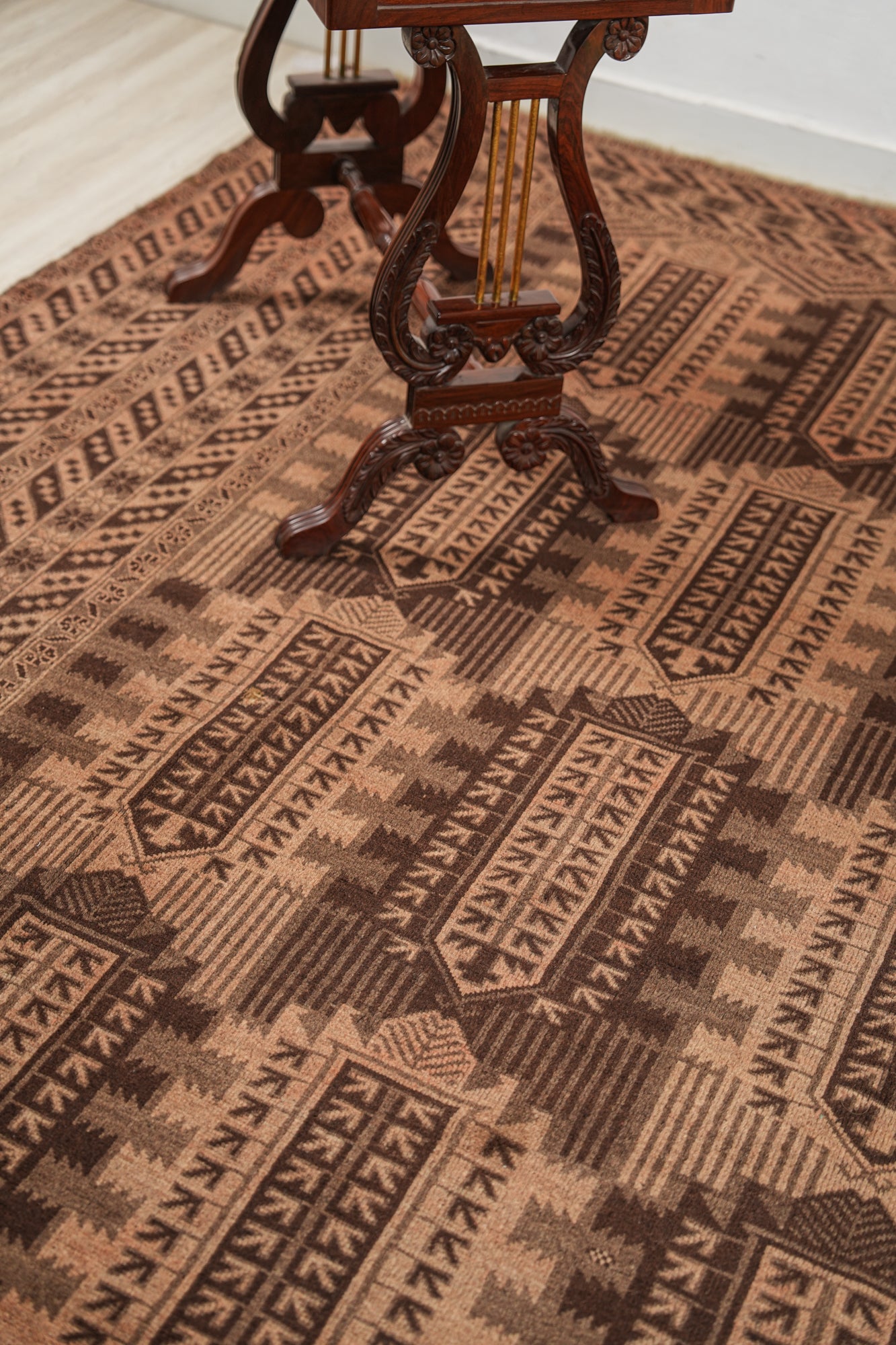 Vintage Turkmen Rug 12'9" x 10'3"