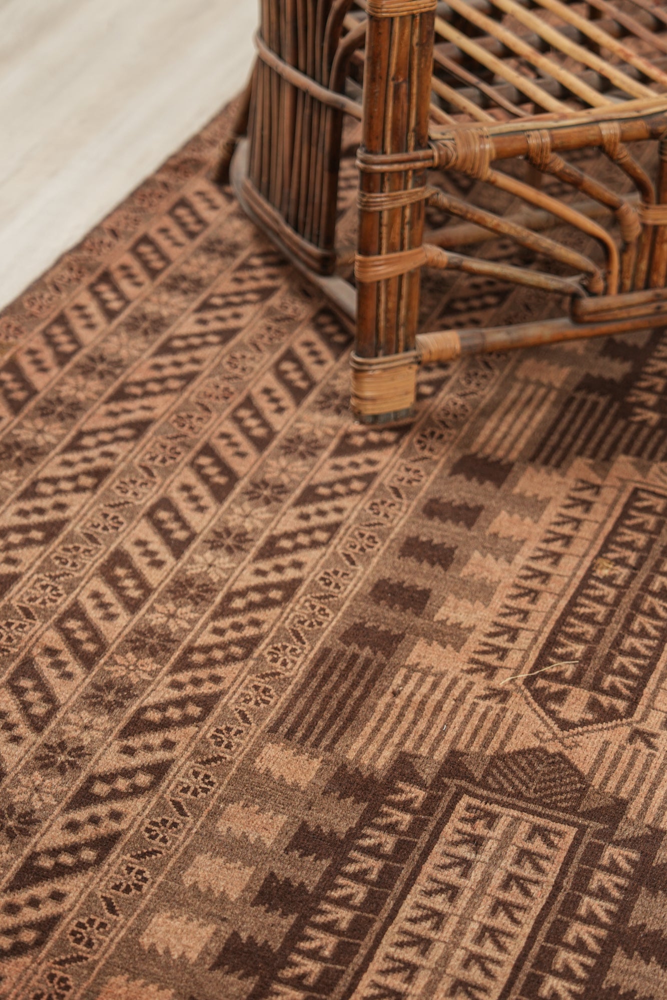 Vintage Turkmen Rug 12'9" x 10'3"