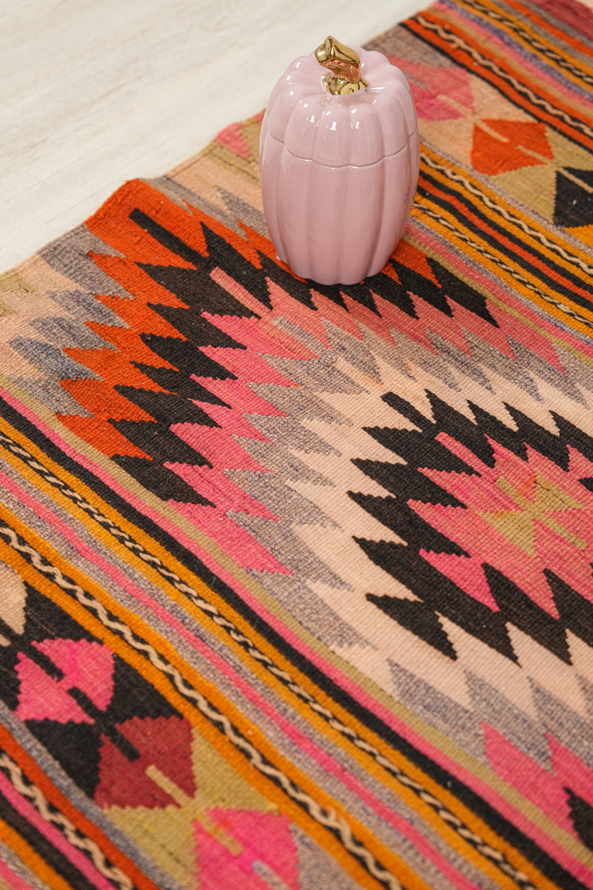 Vintage Turkish Kilim 3'6" x 3'1"