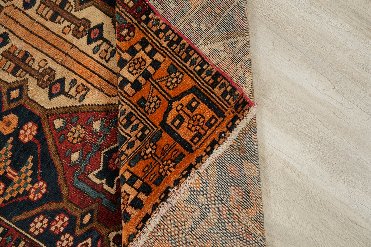 Vintage Turkish Fragment Rug 4'6" x 4'4"