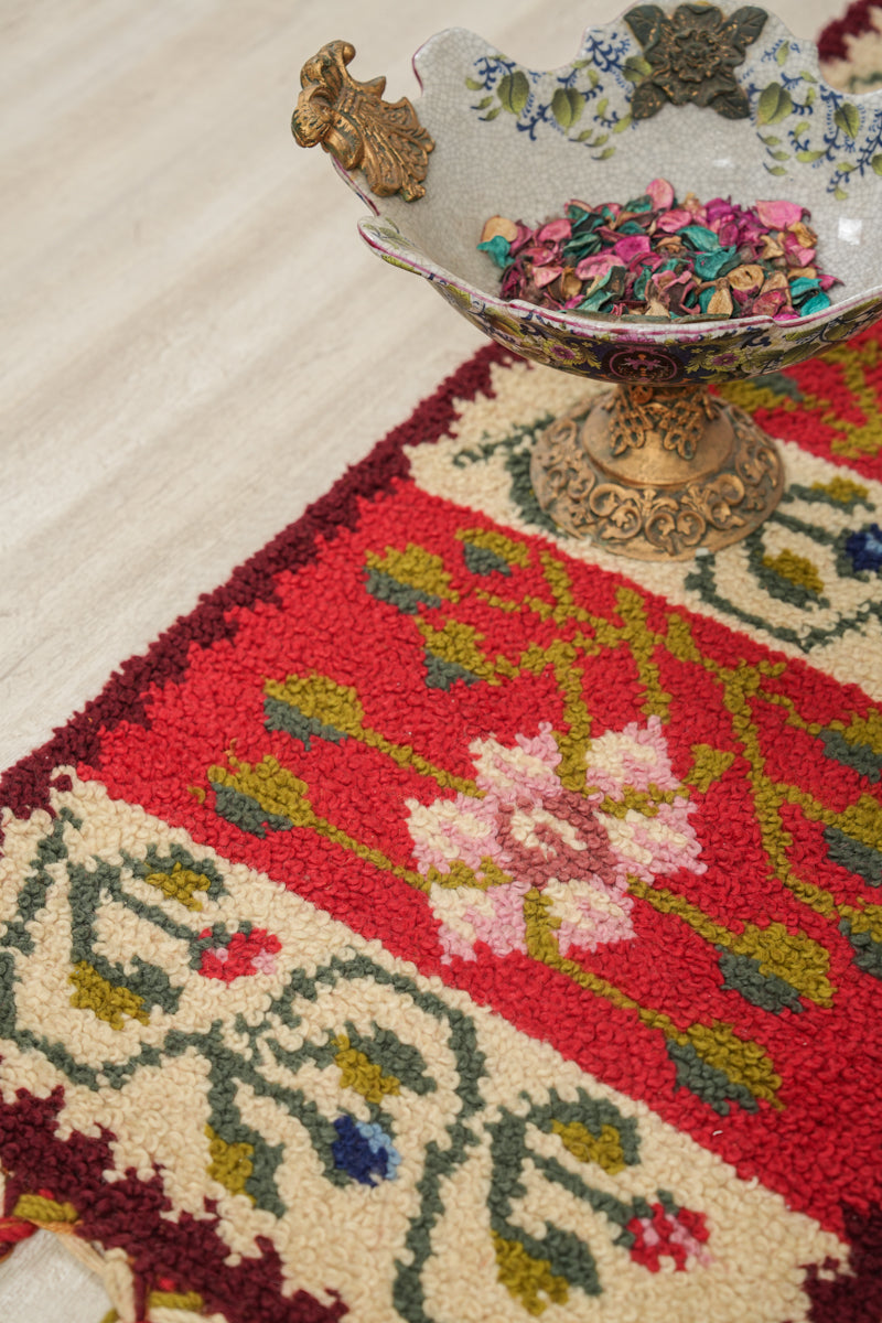 Vintage Turkish Rug 3'5" x 1'7"