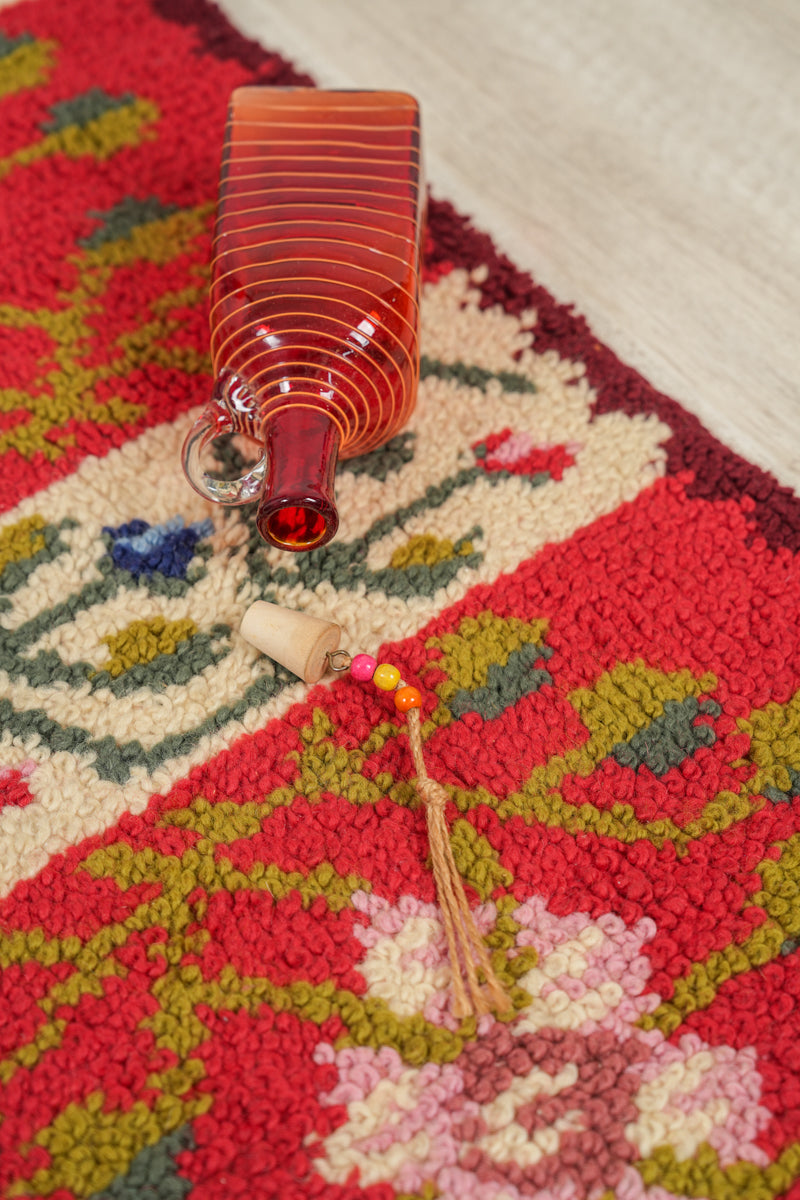 Vintage Turkish Rug 3'5" x 1'7"
