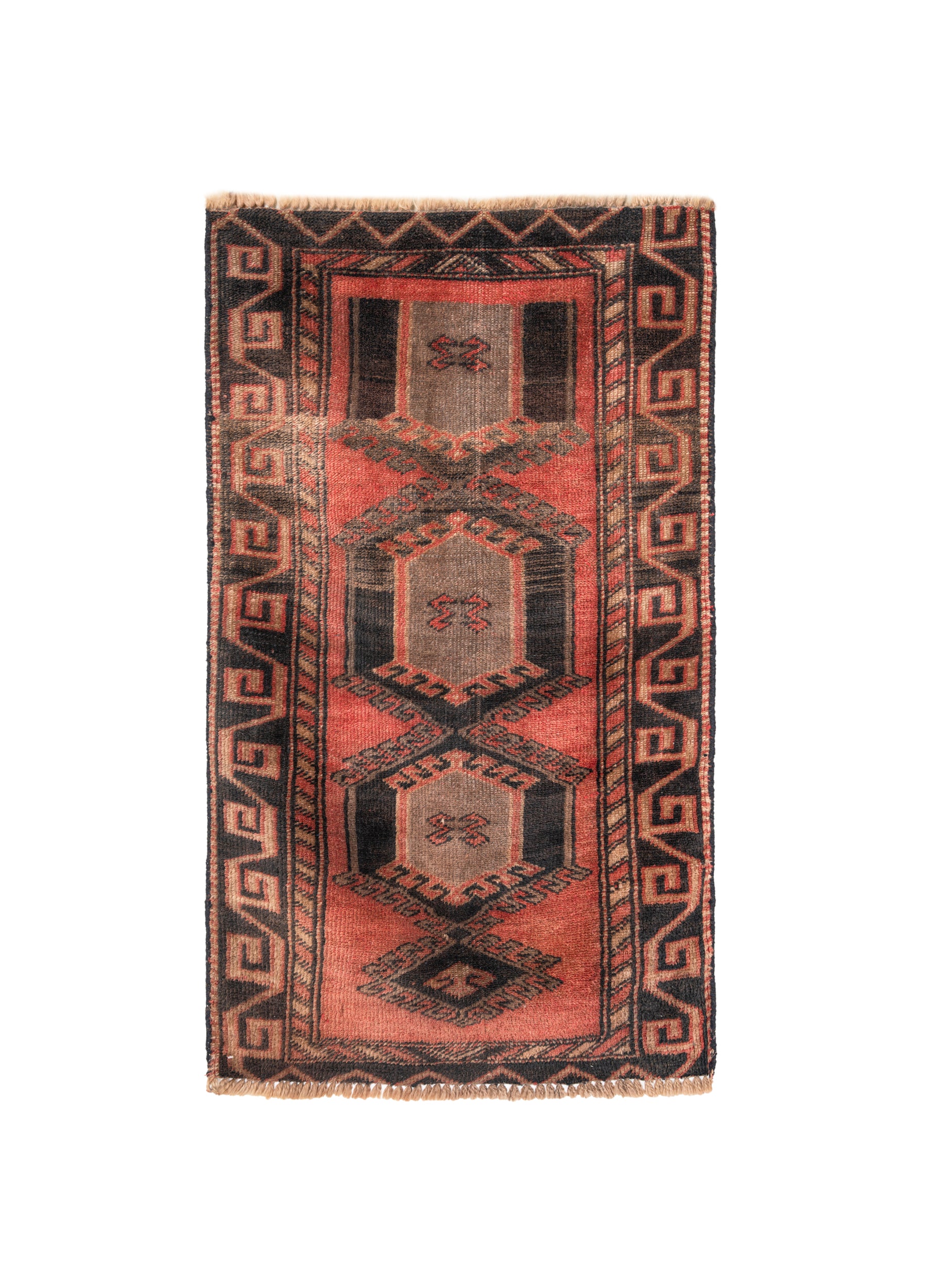 Vintage Turkish Tribal  Rug 4' x 2'5"