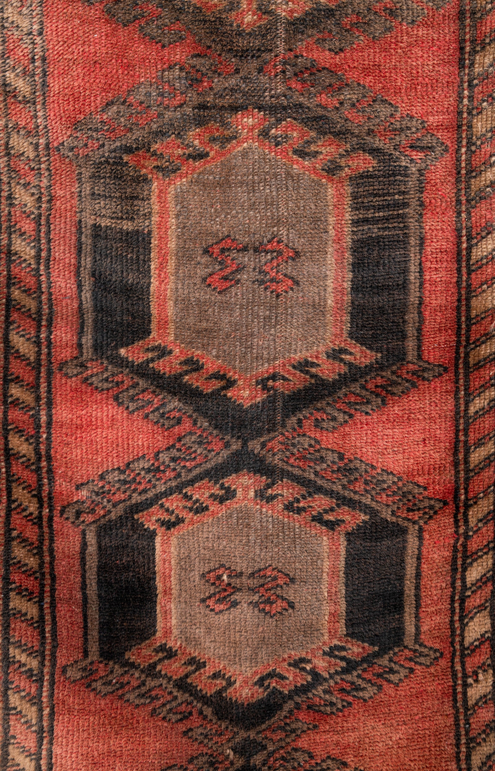 Vintage Turkish Tribal  Rug 4' x 2'5"
