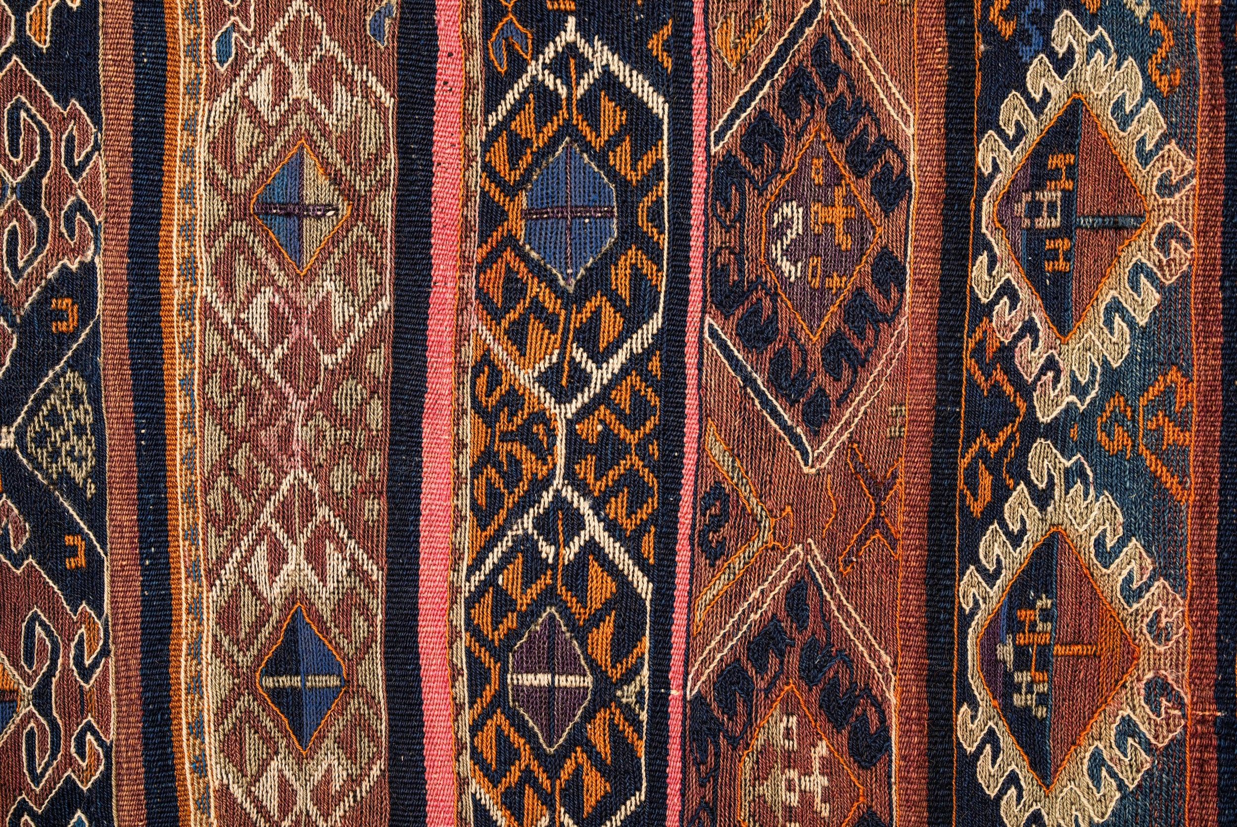 Antique Anatolian Kilim Fragment 3' X 2'4"