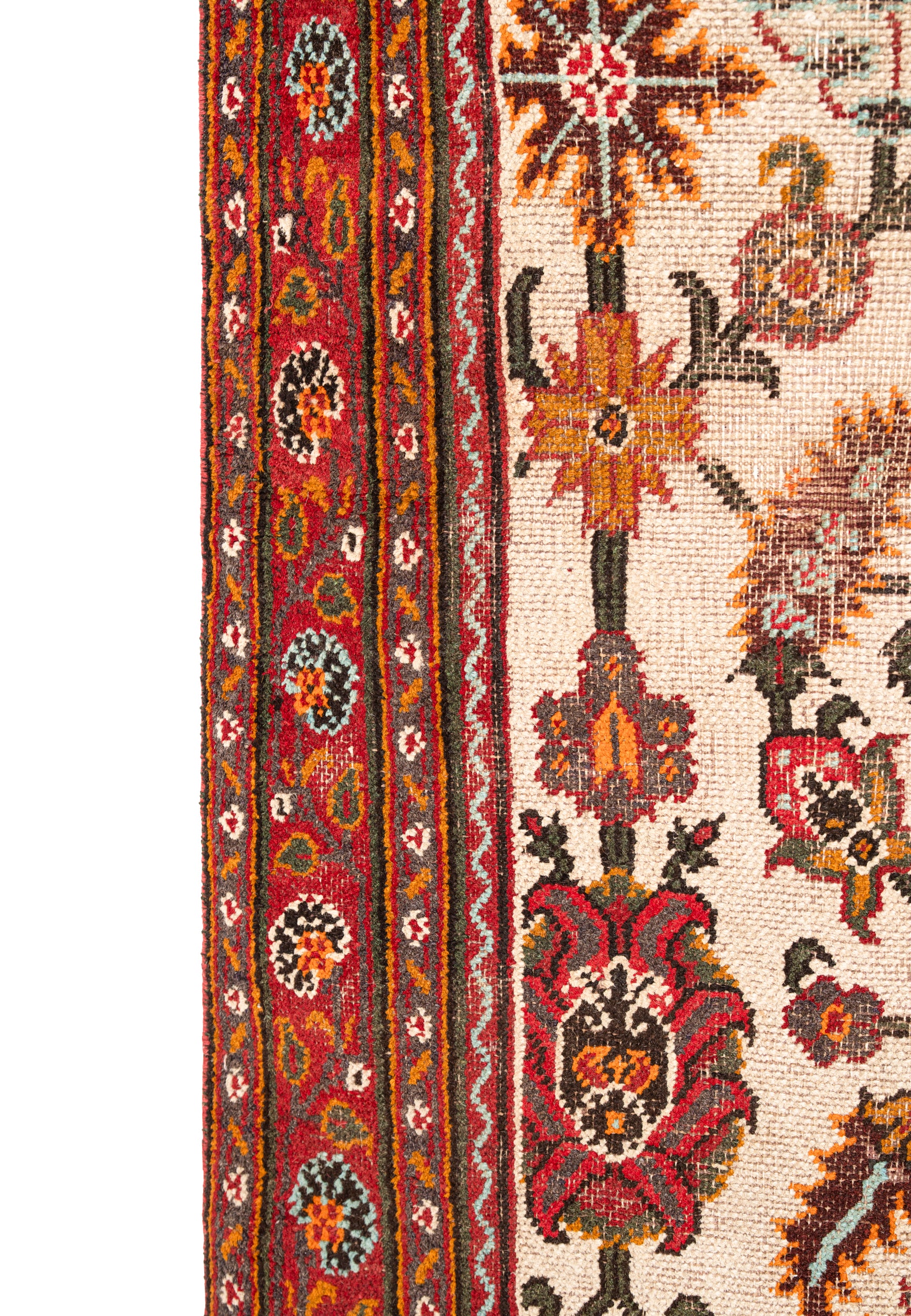 Antique Indian Agra Rug 6'10" x 4'3"