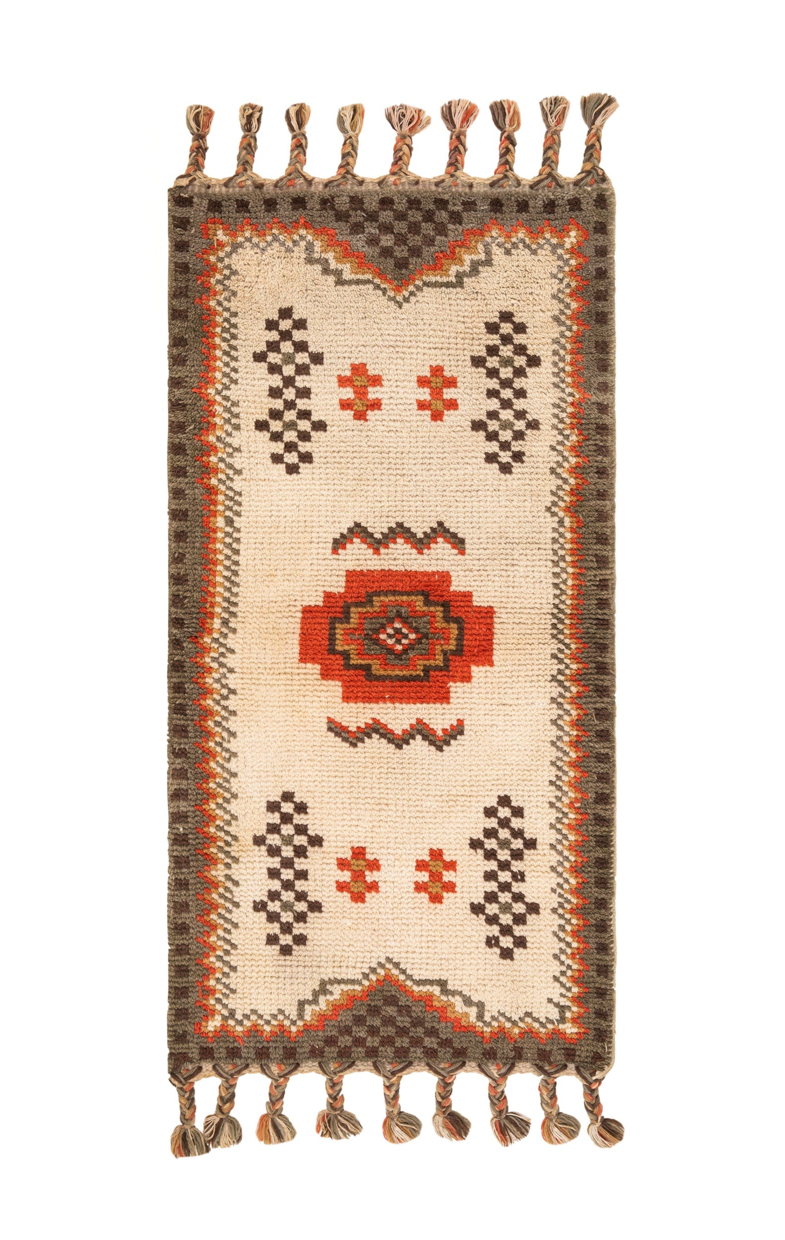 Vintage Moroccan Rug 4'2" X 2'1"