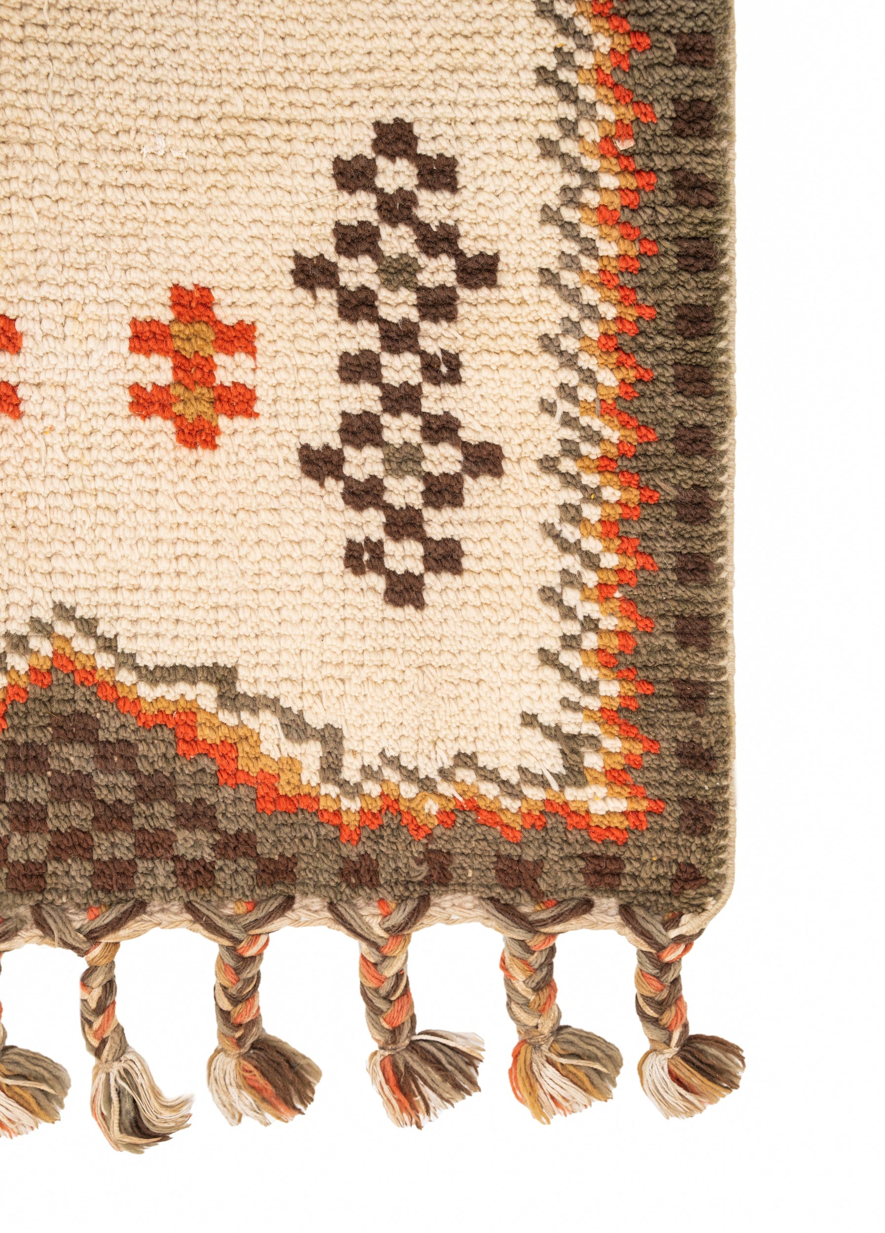 Vintage Moroccan Rug 4'2" X 2'1"