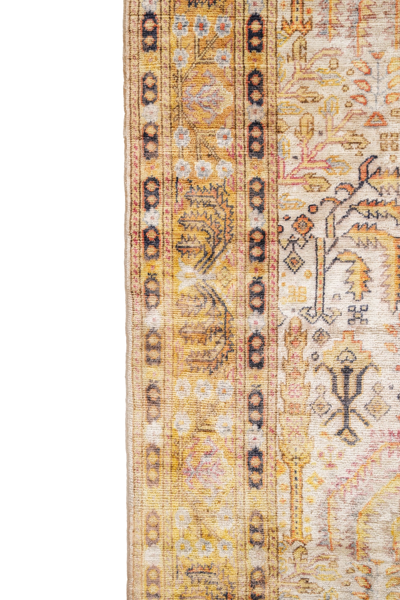 Vintage Turkish Keyseri Silk Rug 5'9" x 4'