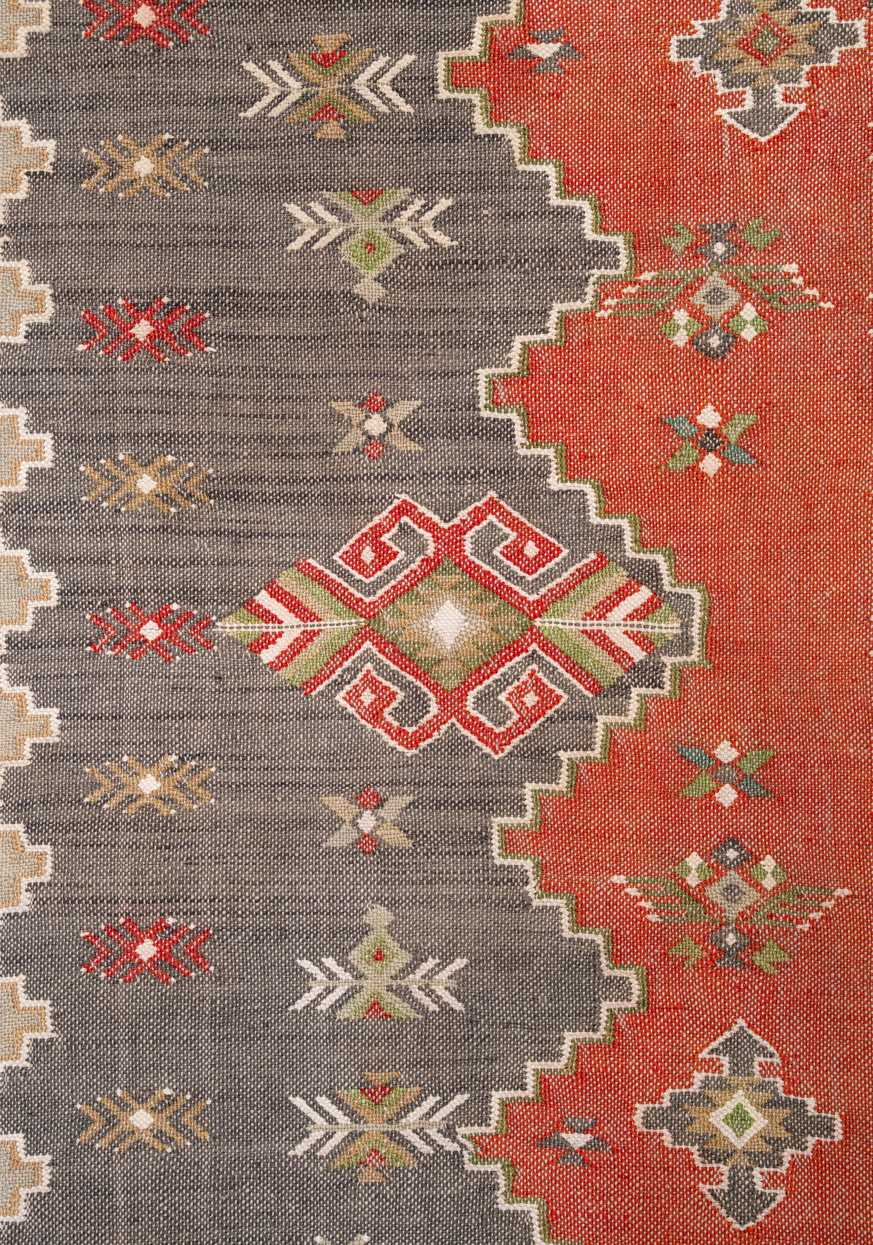 Vintage Scandinavian Textile 4'9" X 1'10"