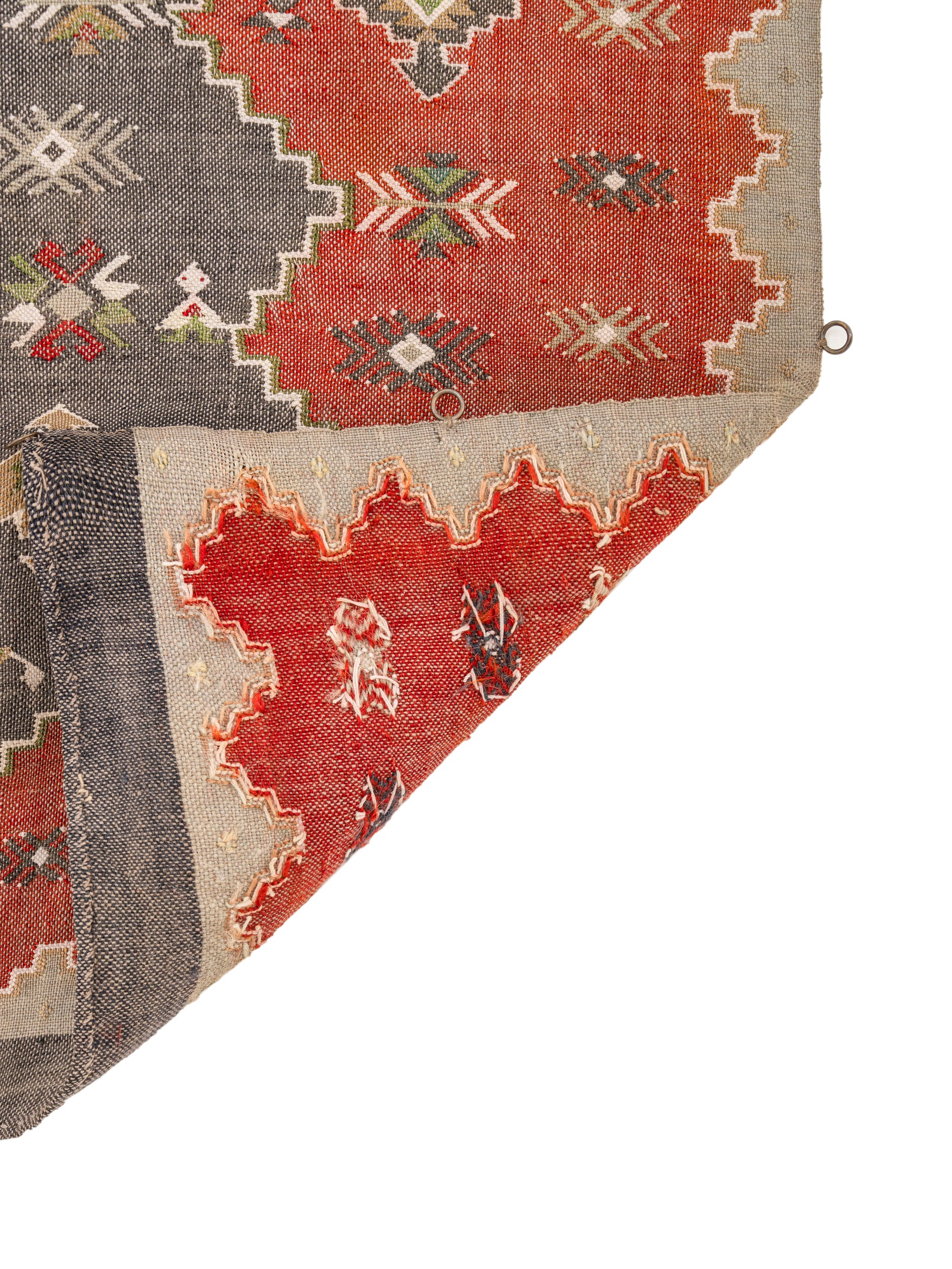 Vintage Scandinavian Textile 4'9" X 1'10"