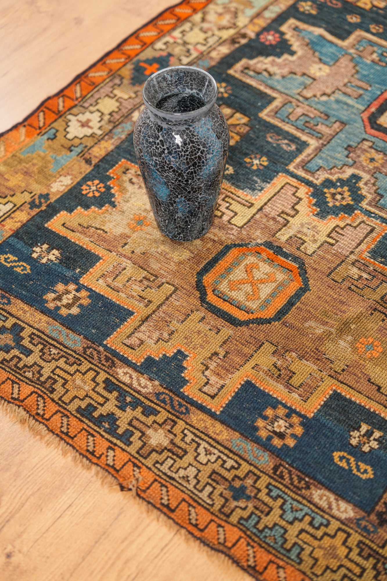 Antique Caucasian Lesghi Shirvan Rug 4'9" x 3'1"