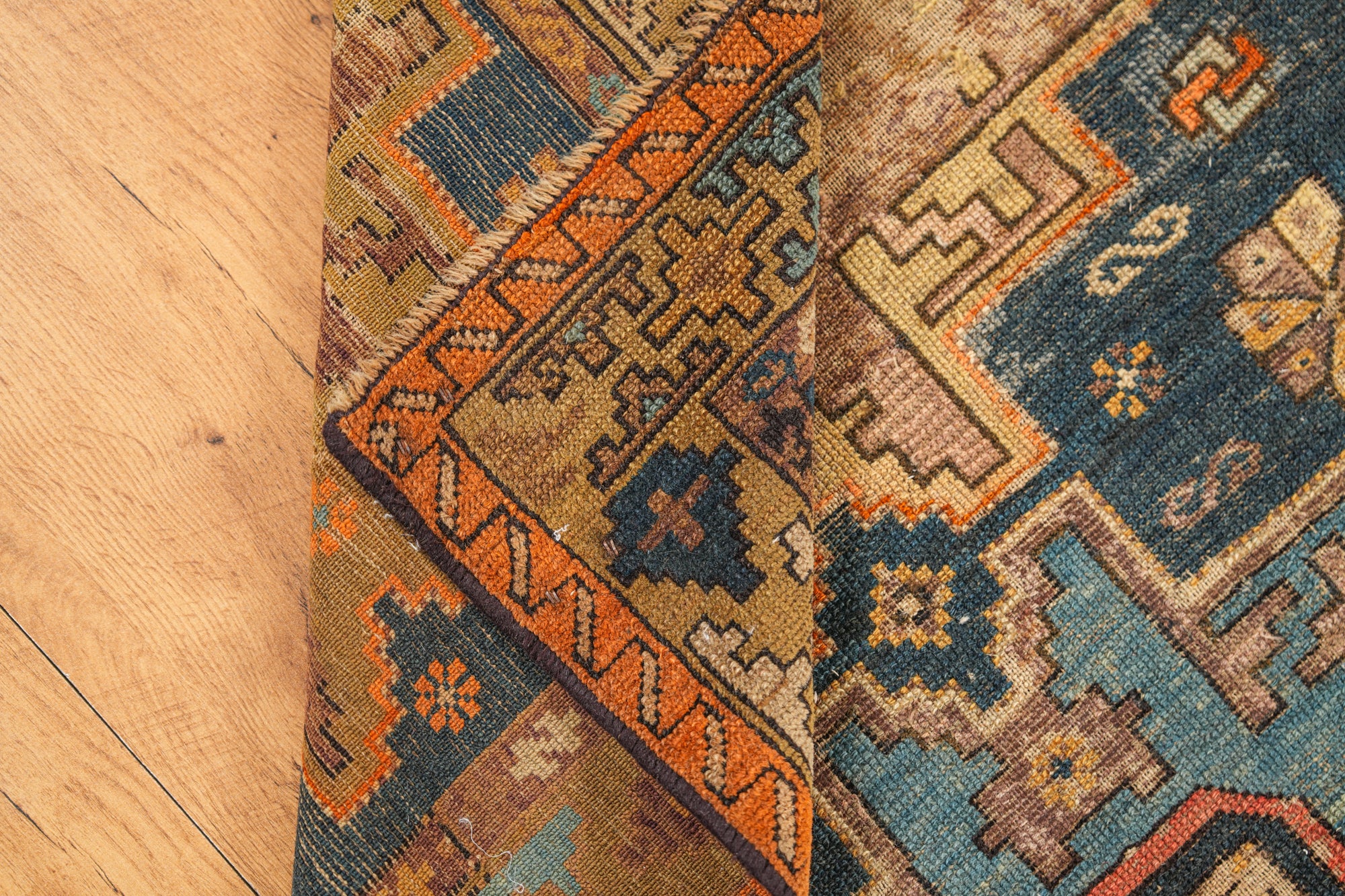Antique Caucasian Lesghi Shirvan Rug 4'9" x 3'1"