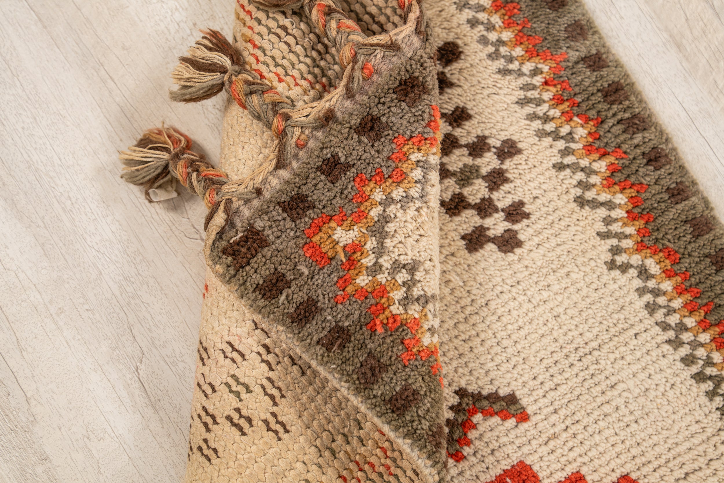 Vintage Moroccan Rug 4'2" X 2'1"