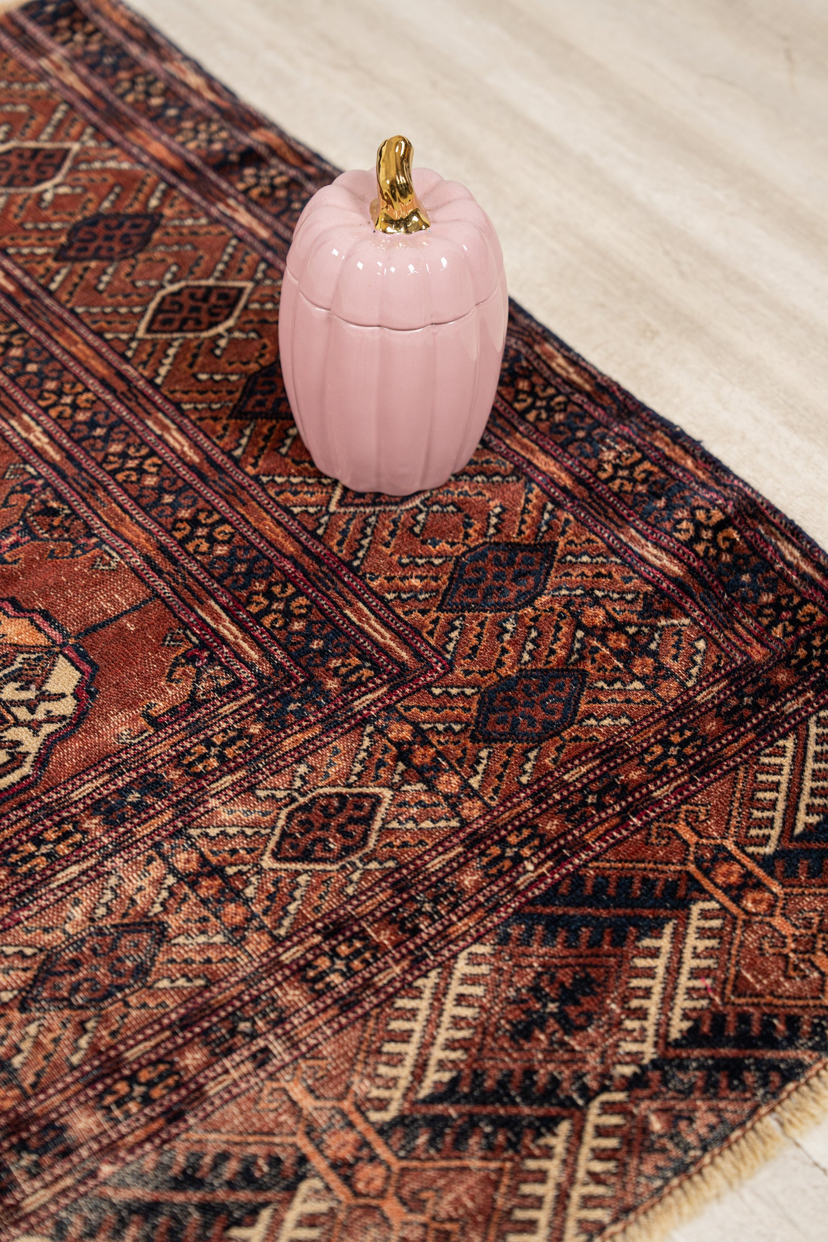 Antique Turkmen Bokhara Rug Fragment 3'6" x 2'9"