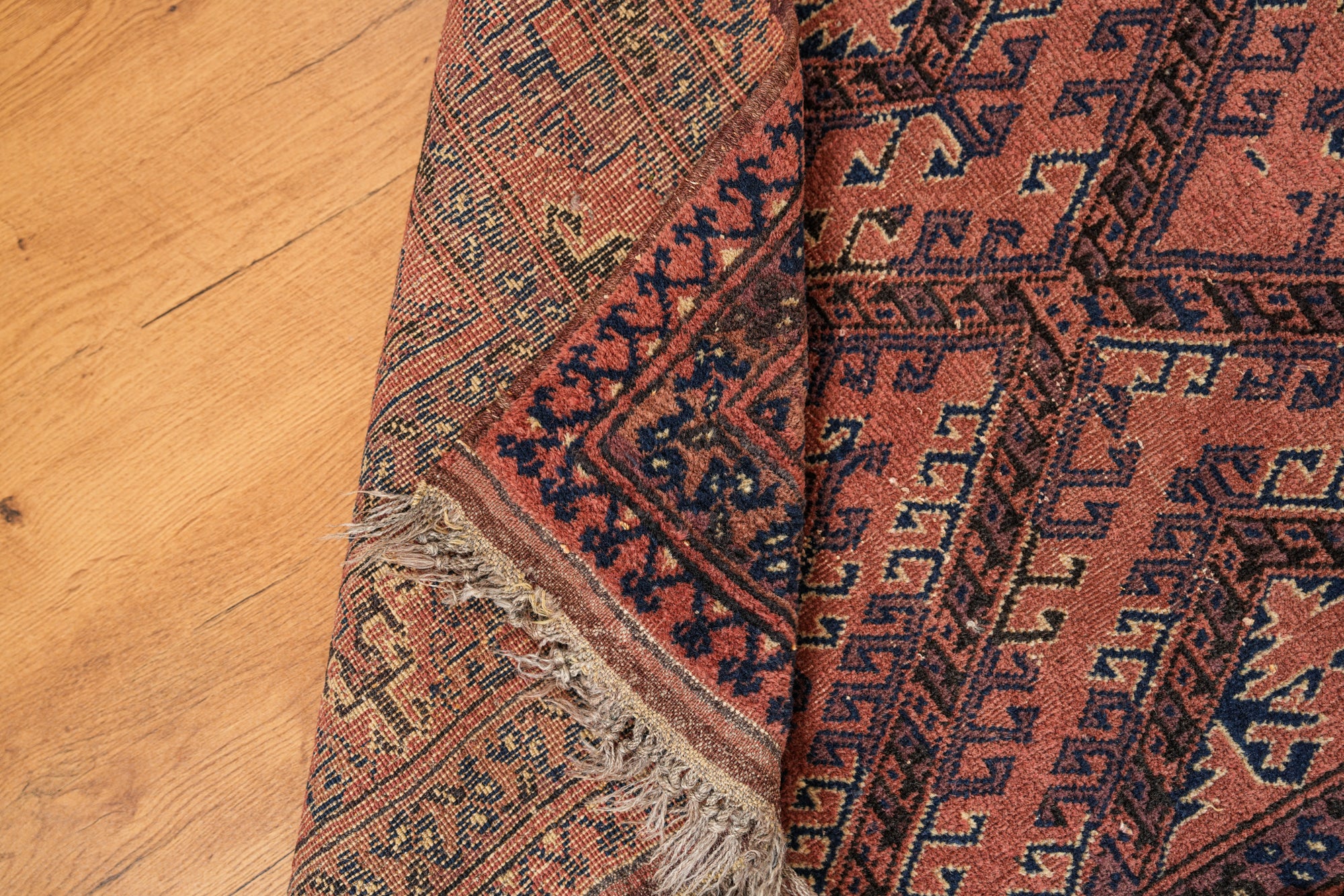 Vintage Turkmen Rug 6'4" x 3'2"