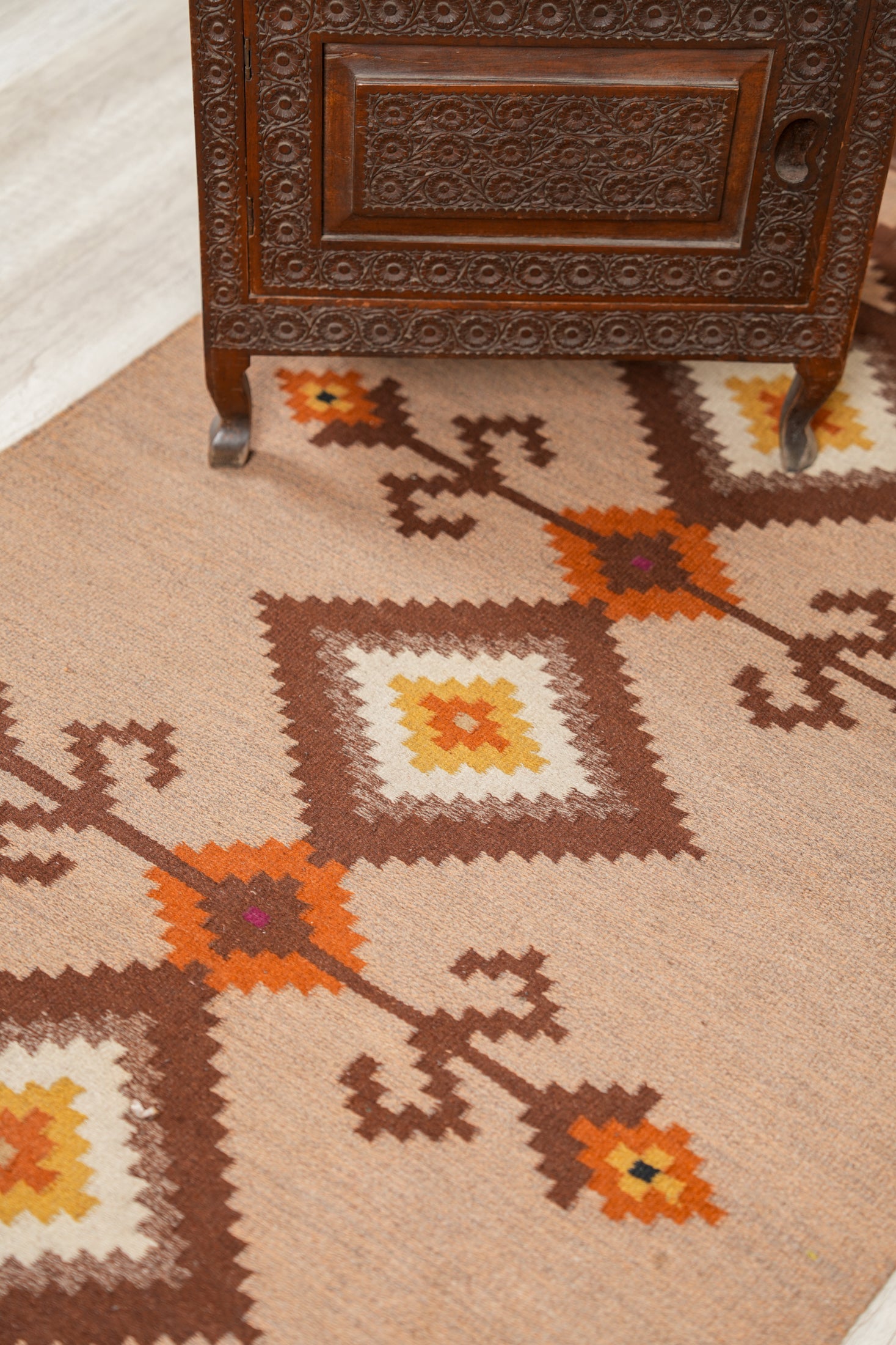 Vintage Scandinavian Kilim 6' X 2'7"