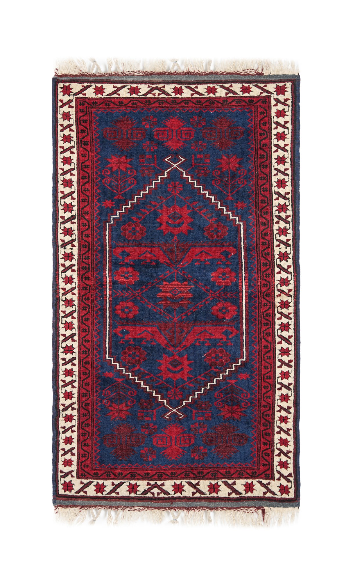 Vintage Turkish Tribal Rug 4'4" x 2'7"
