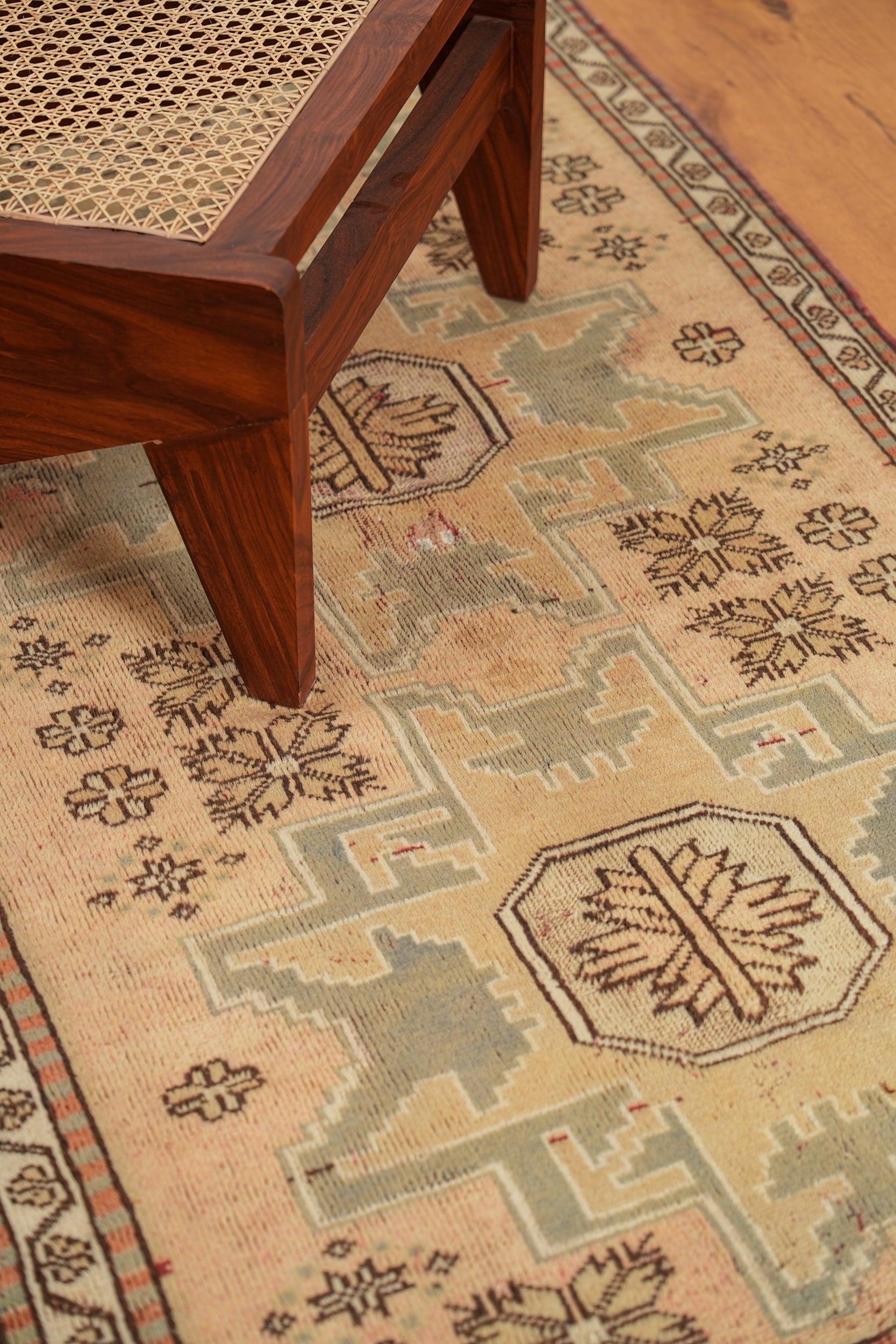 Vintage Turkish Shirvan Rug 6' X 3'4"