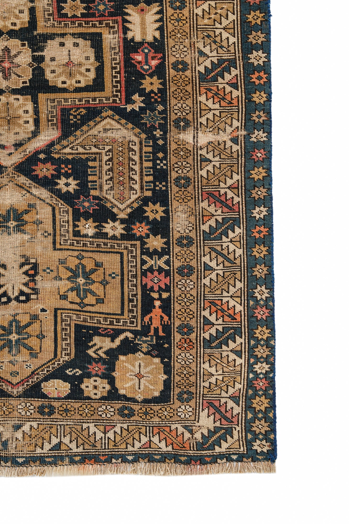 Antique Caucasian Kuba Rug  4'9" x 3'4"
