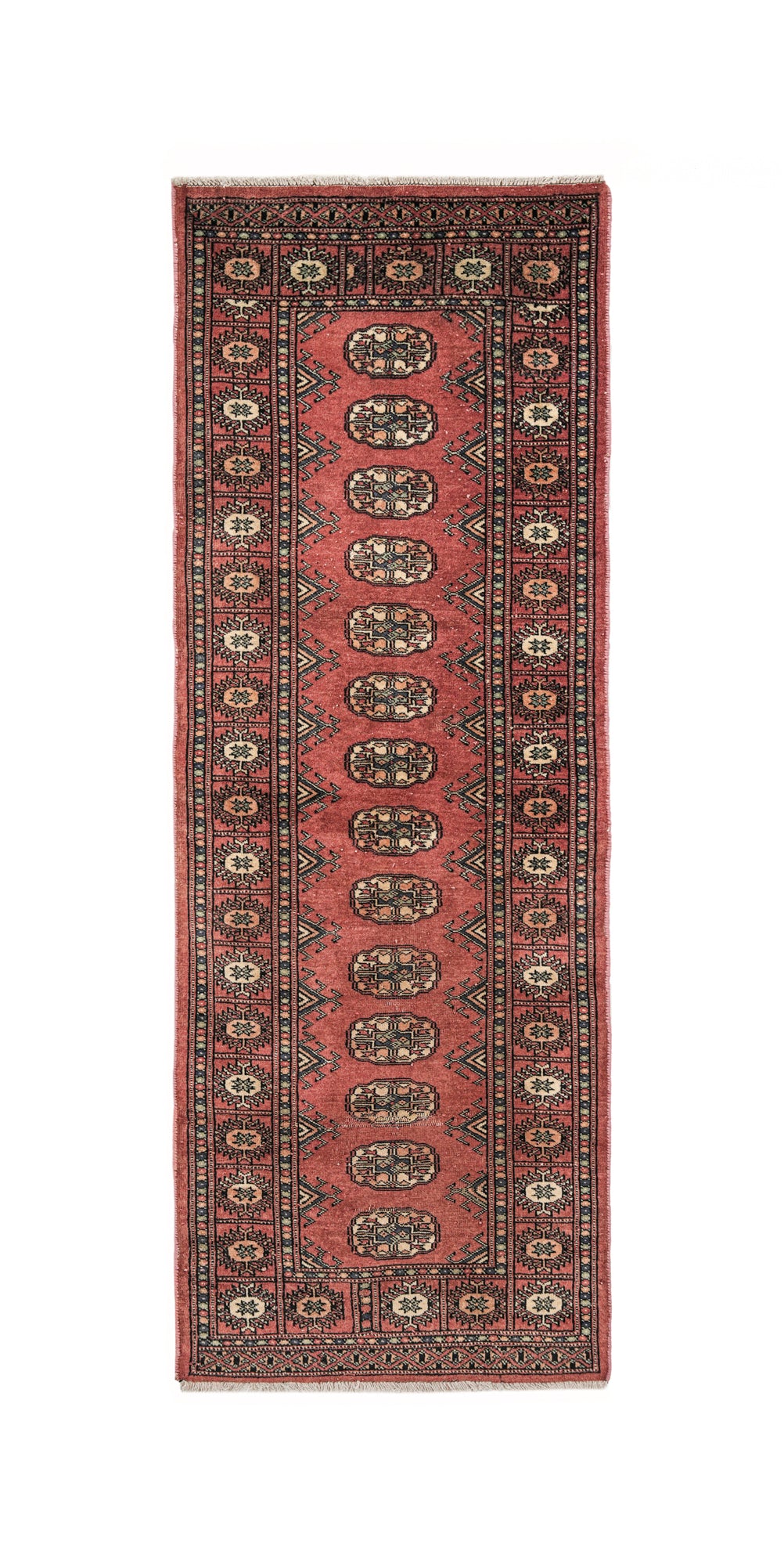 Vintage Pakistani Bokhara Rug 5'10" x 2'2"