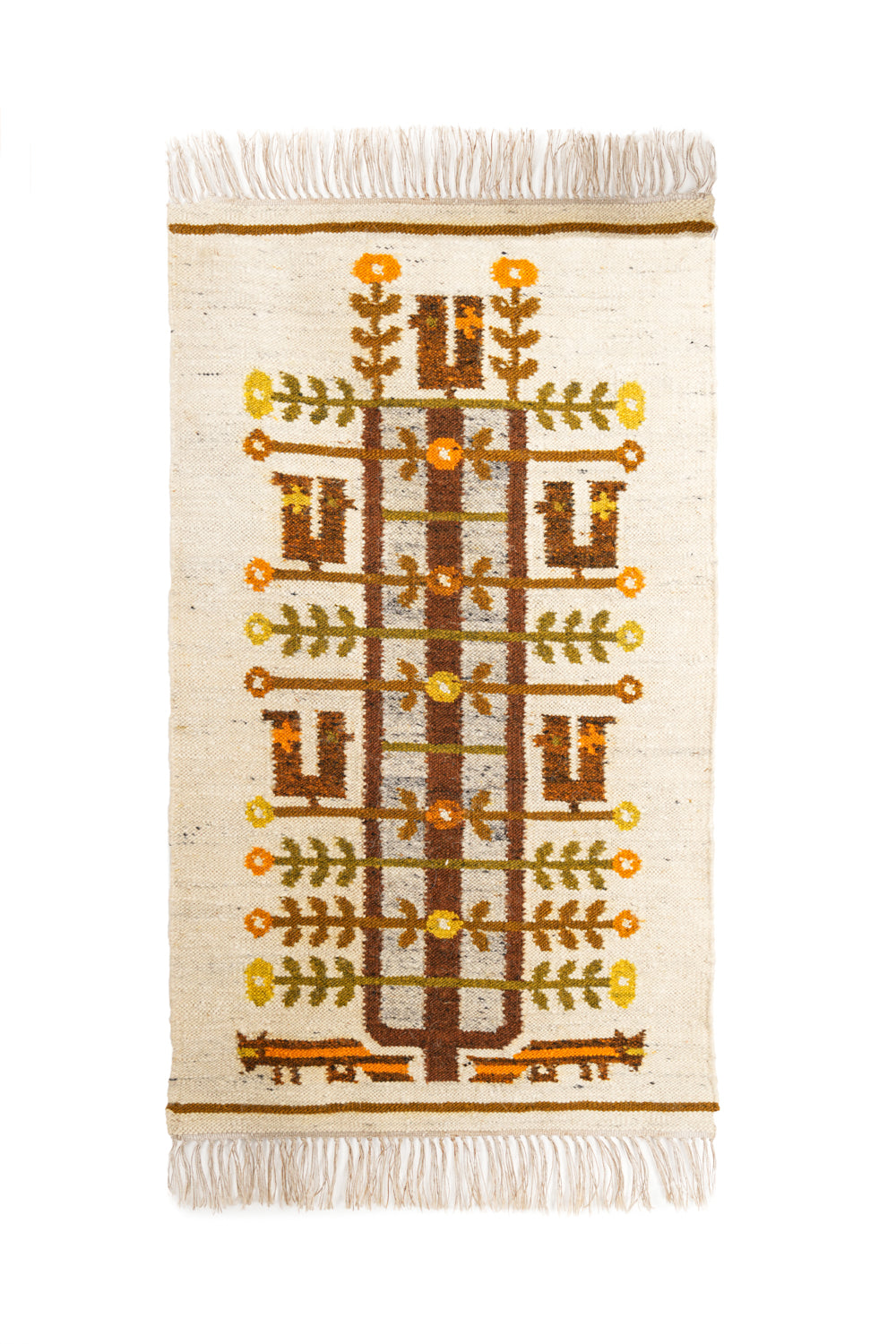 Vintage Scandinavian Folk Kilim 3'5" x 2'