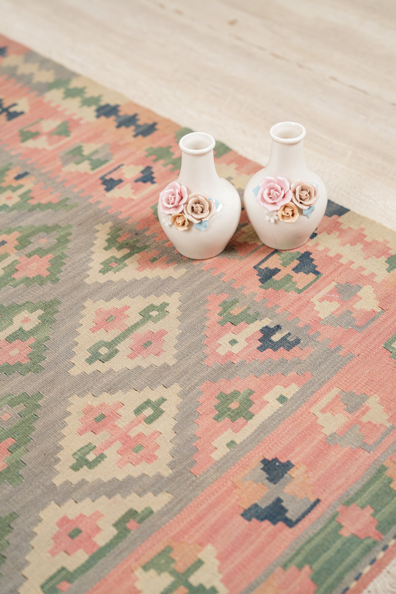 Vintage Turkish Tribal Kilim 4' x 2'10"
