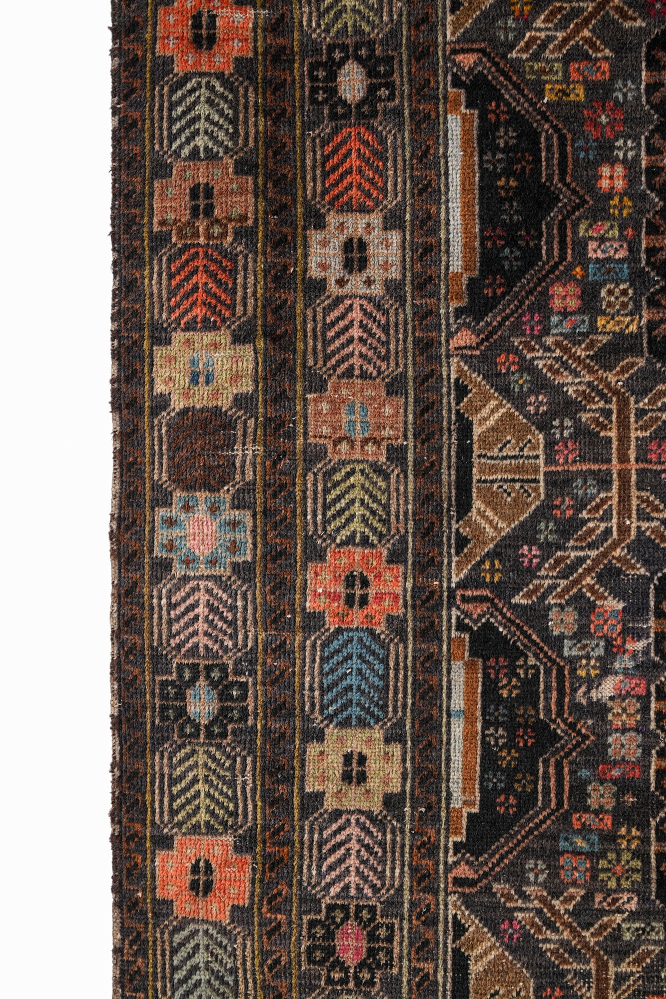 vintage tribal Balouch Rug 6'7" x 3'7"