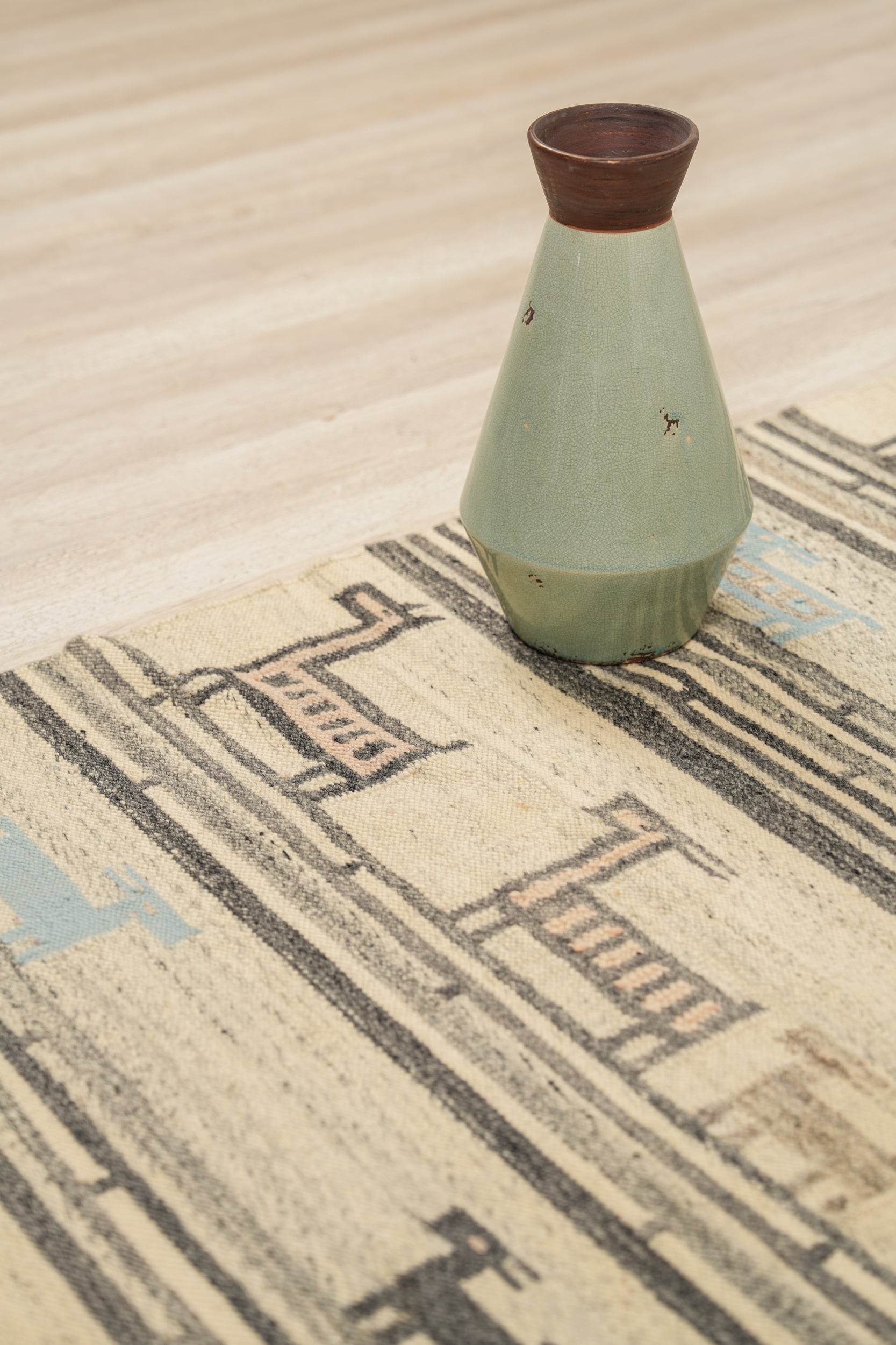 Vintage Moroccan Kilim 4'8" X 2'5"