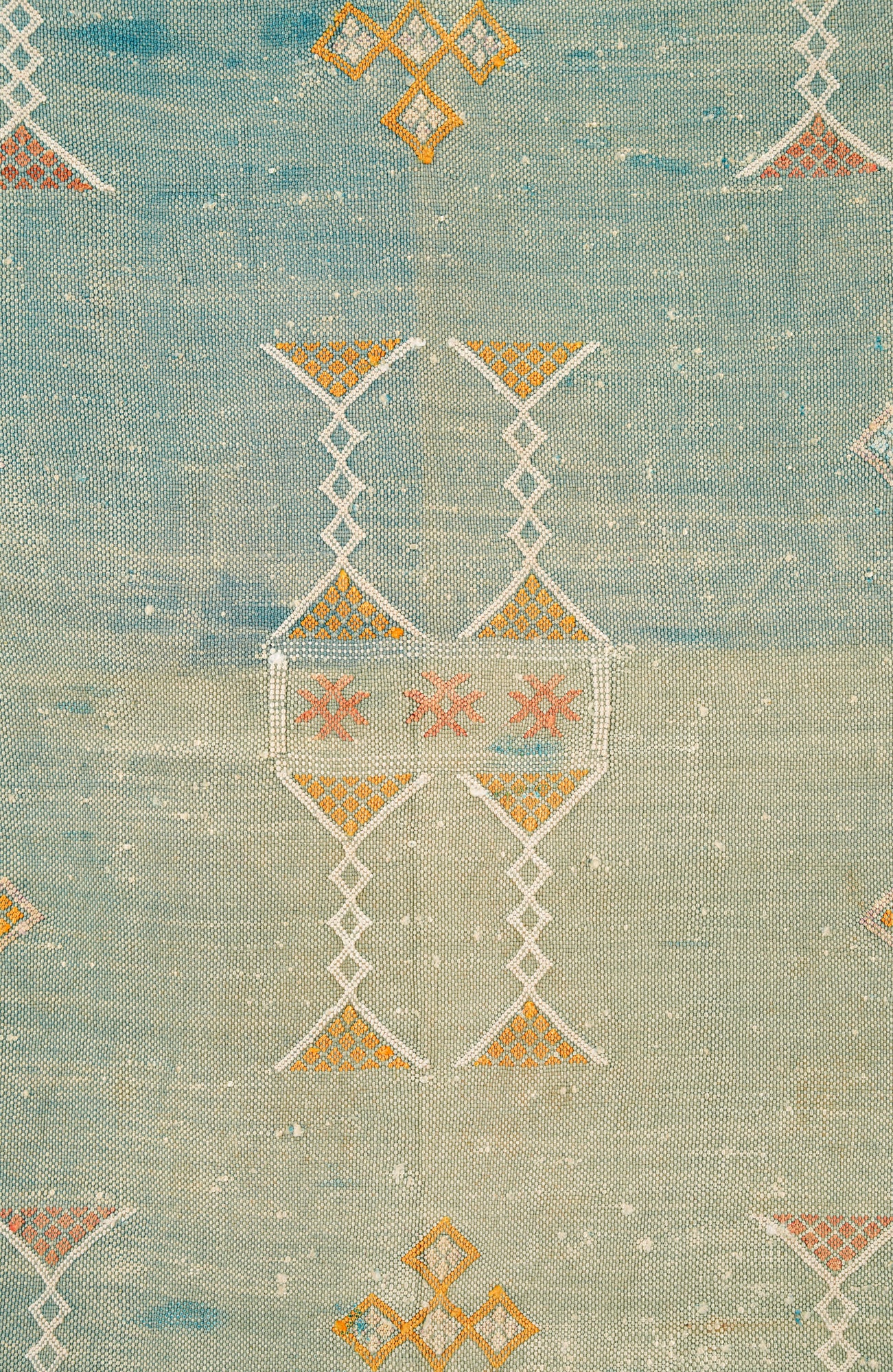 Vintage Moroccan Sabra Silk Kilim 4'10" x 2'9"