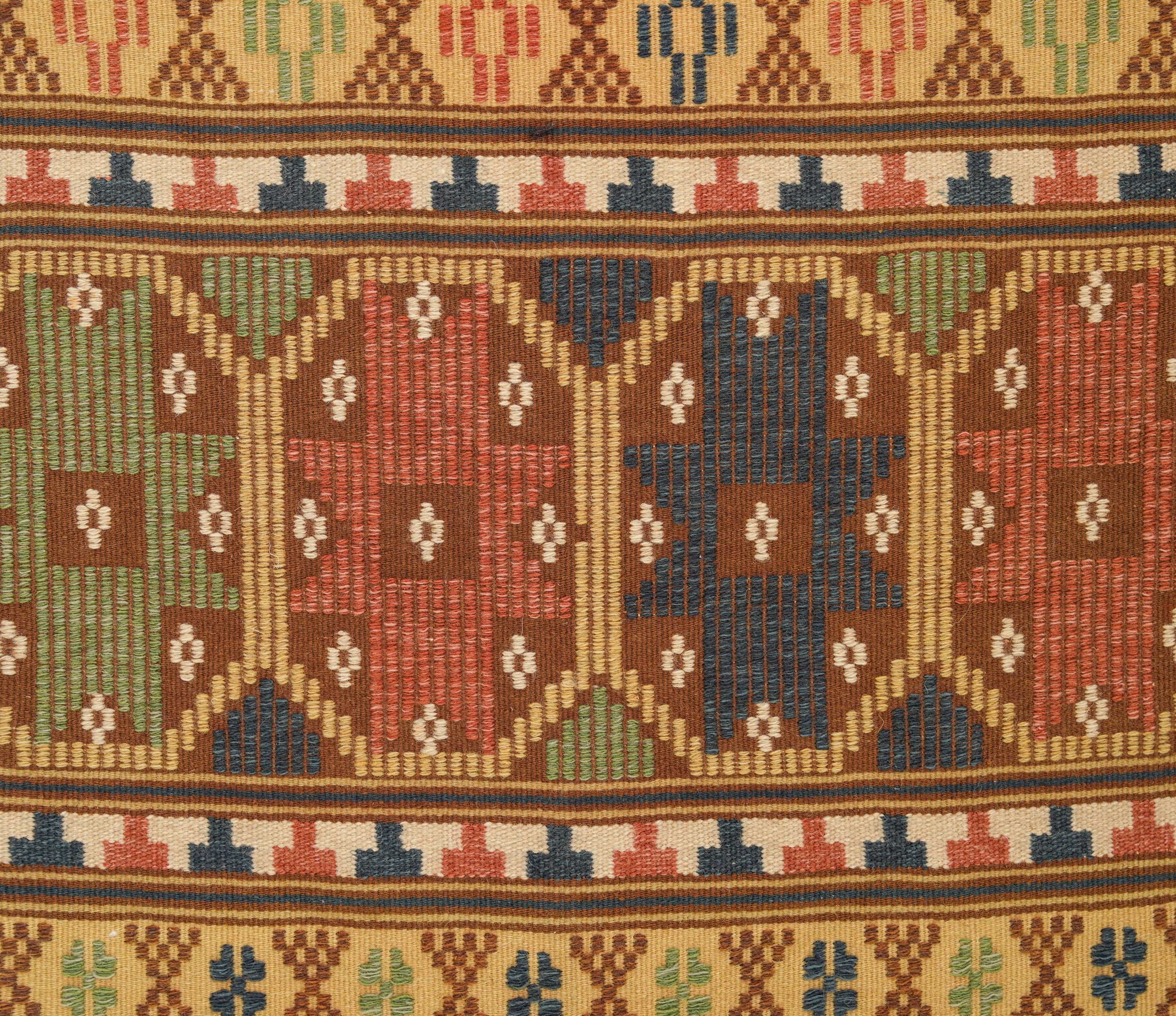 Vintage Swedish Textile 5'2" X 1'7"