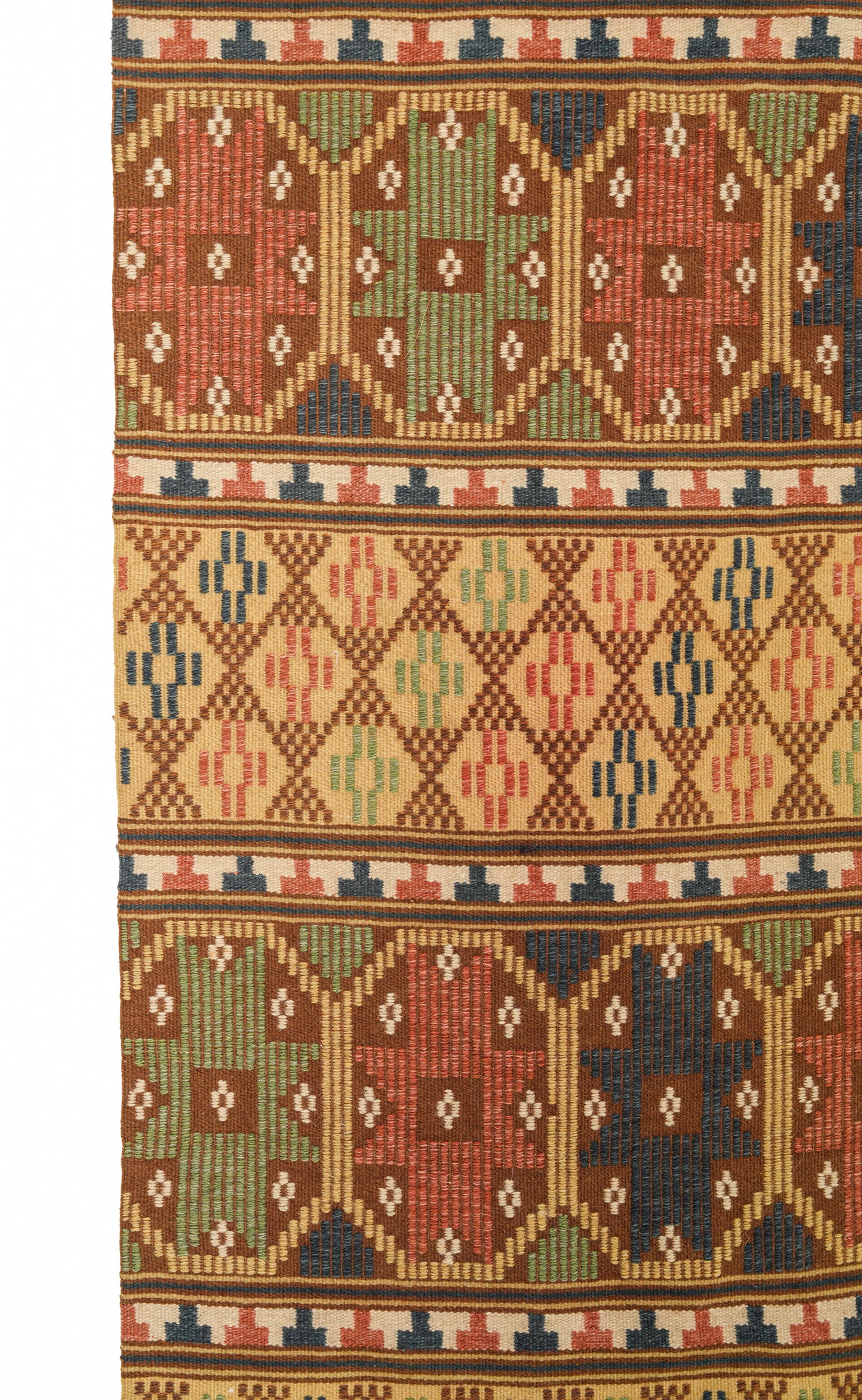 Vintage Swedish Textile 5'2" X 1'7"