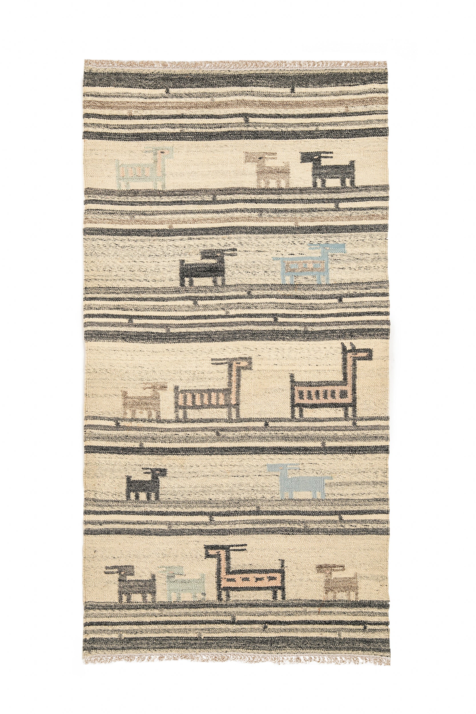 Vintage Moroccan Kilim 4'8" X 2'5"