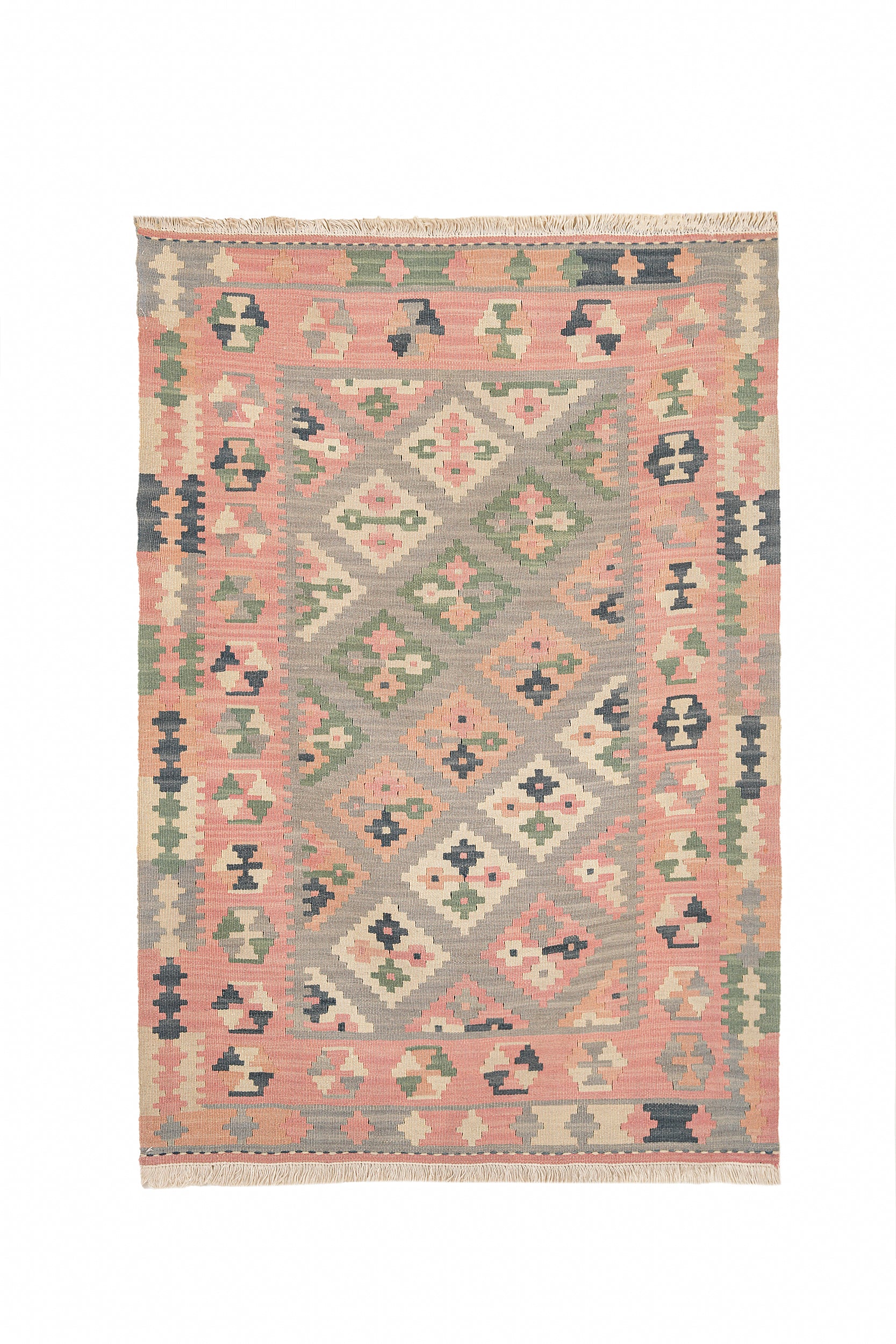 Vintage Turkish Tribal Kilim 4' x 2'10"