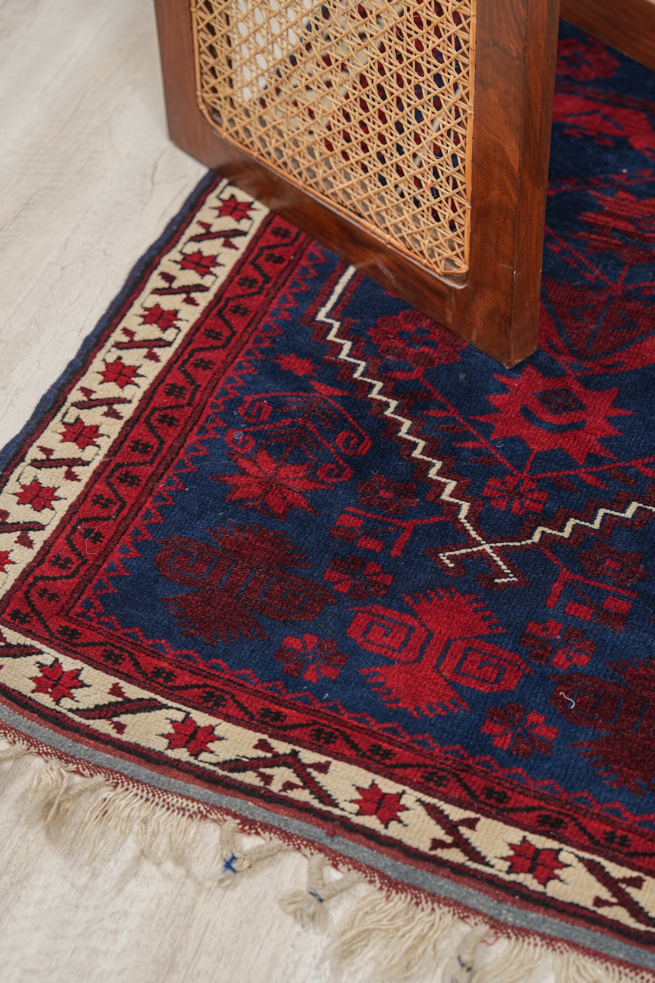Vintage Turkish Tribal Rug 4'4" x 2'7"
