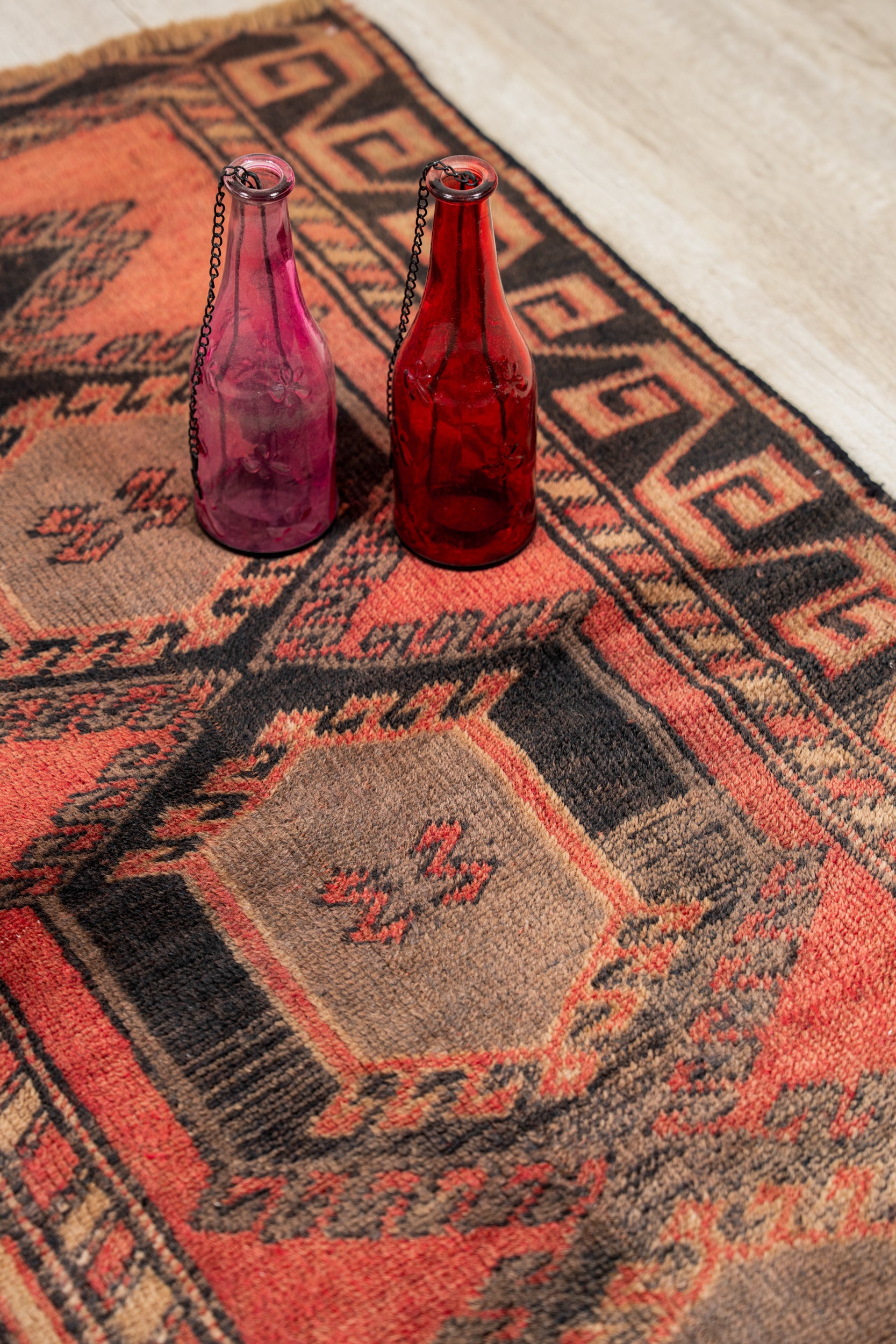 Vintage Turkish Tribal  Rug 4' x 2'5"