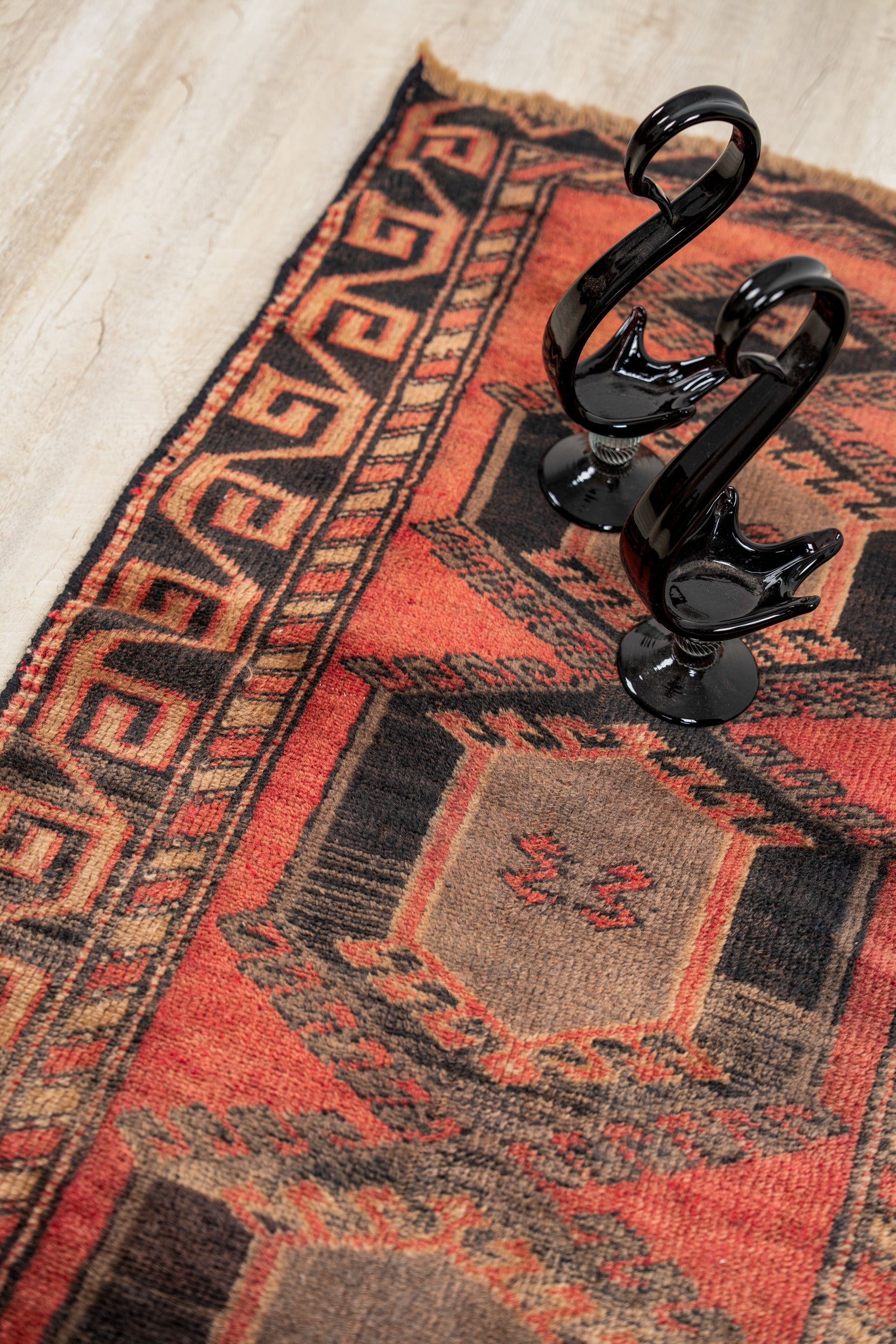 Vintage Turkish Tribal  Rug 4' x 2'5"