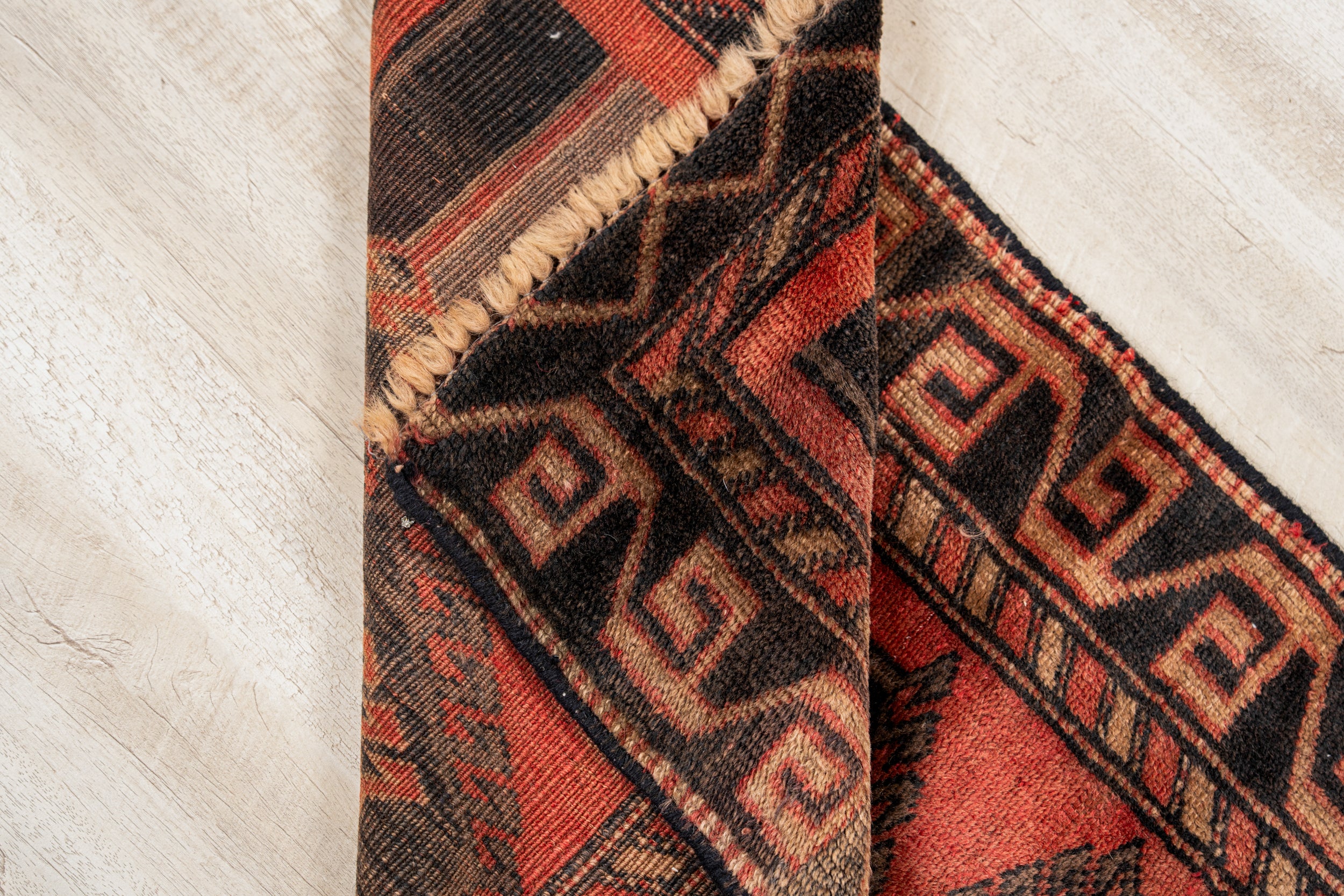 Vintage Turkish Tribal  Rug 4' x 2'5"