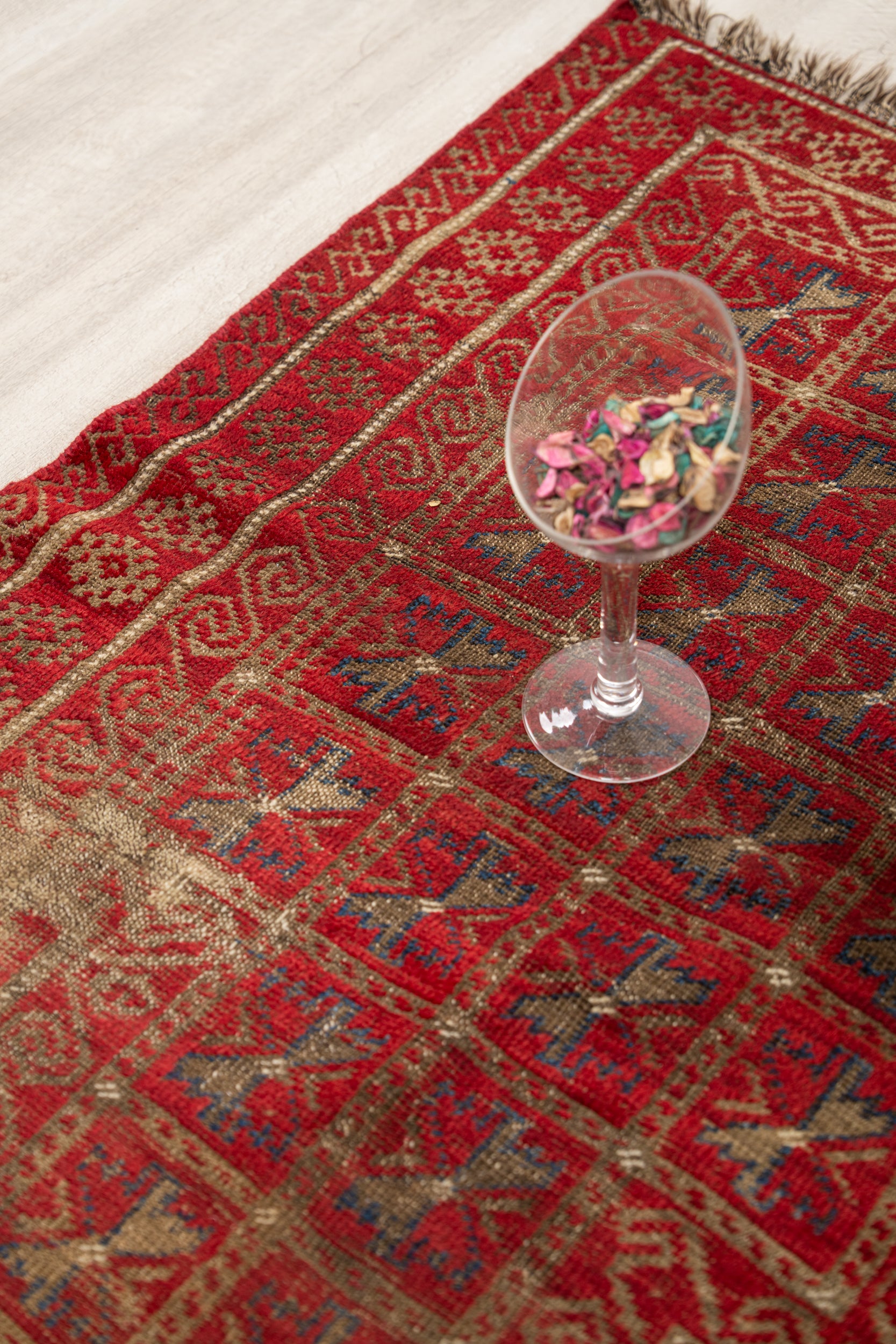 Vintage Baloch Prayer Rug 4'4" x 3'2"