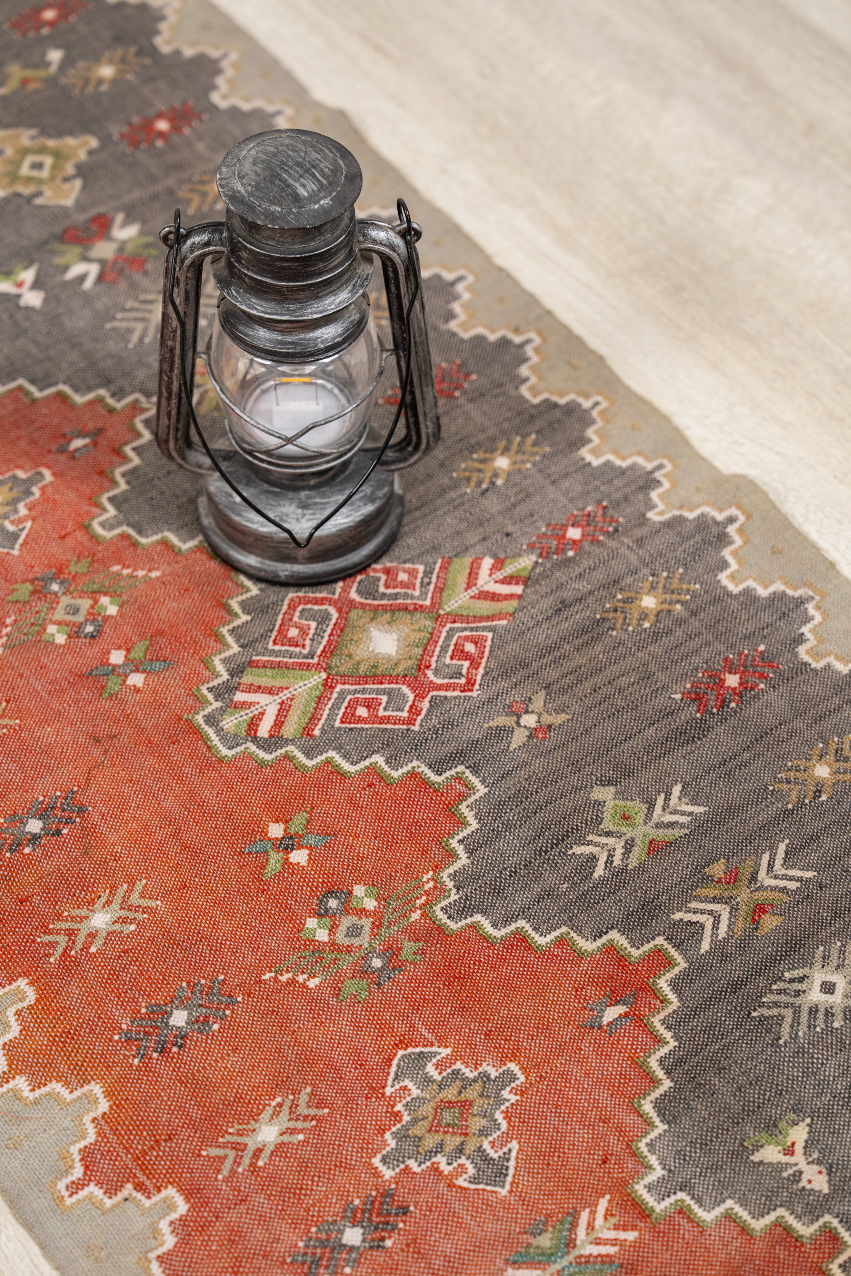 Vintage Scandinavian Textile 4'9" X 1'10"