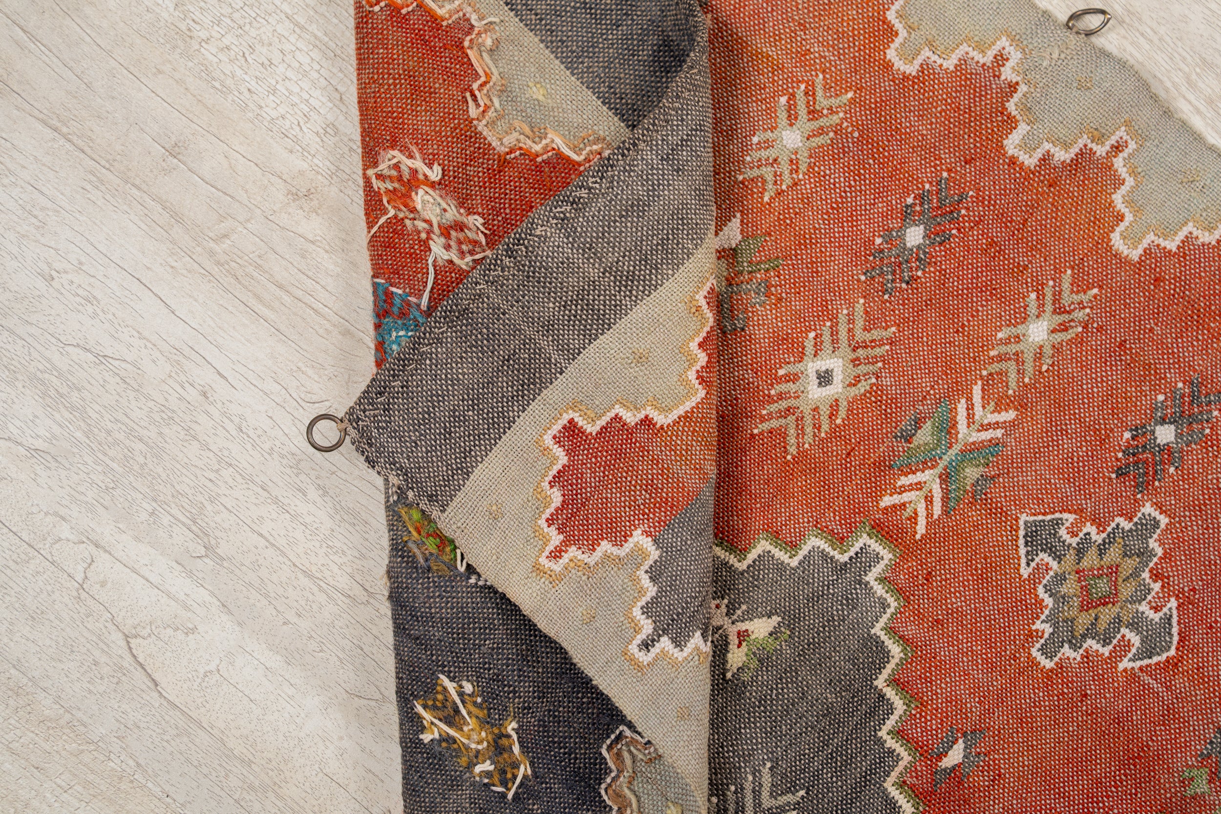 Vintage Scandinavian Textile 4'9" X 1'10"