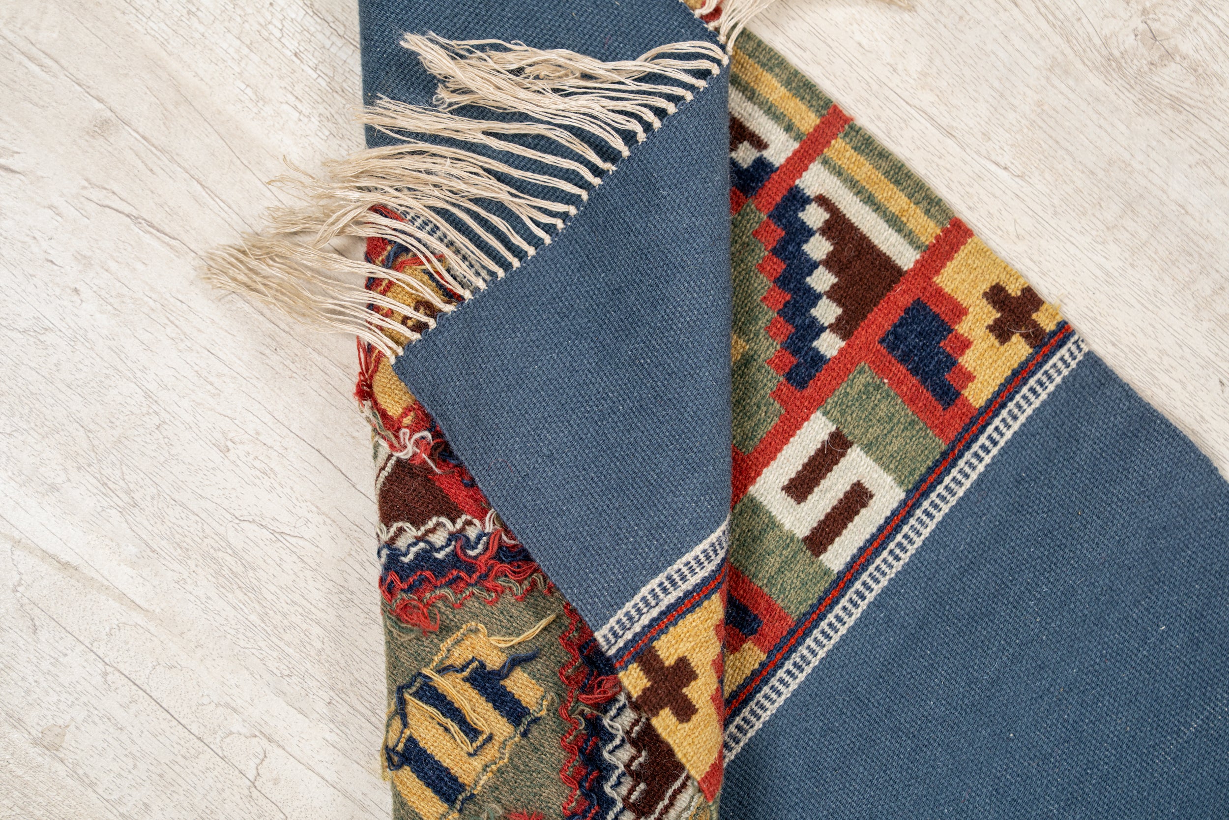 Vintage Scandinavian Table runner 5'8" x 1'4"