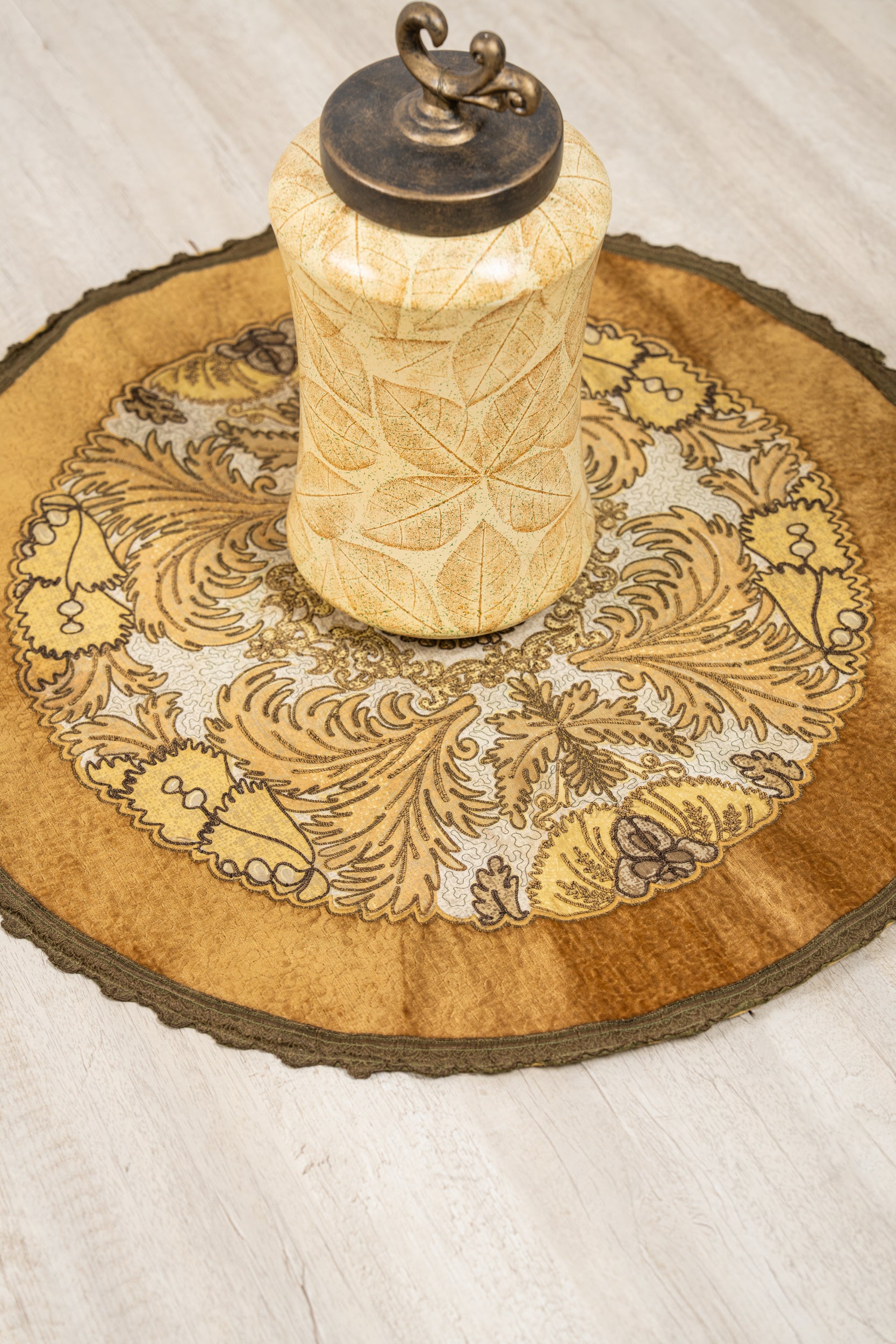 VINTAGE Belgian Doily Embroidery 2'4" X 2'4"