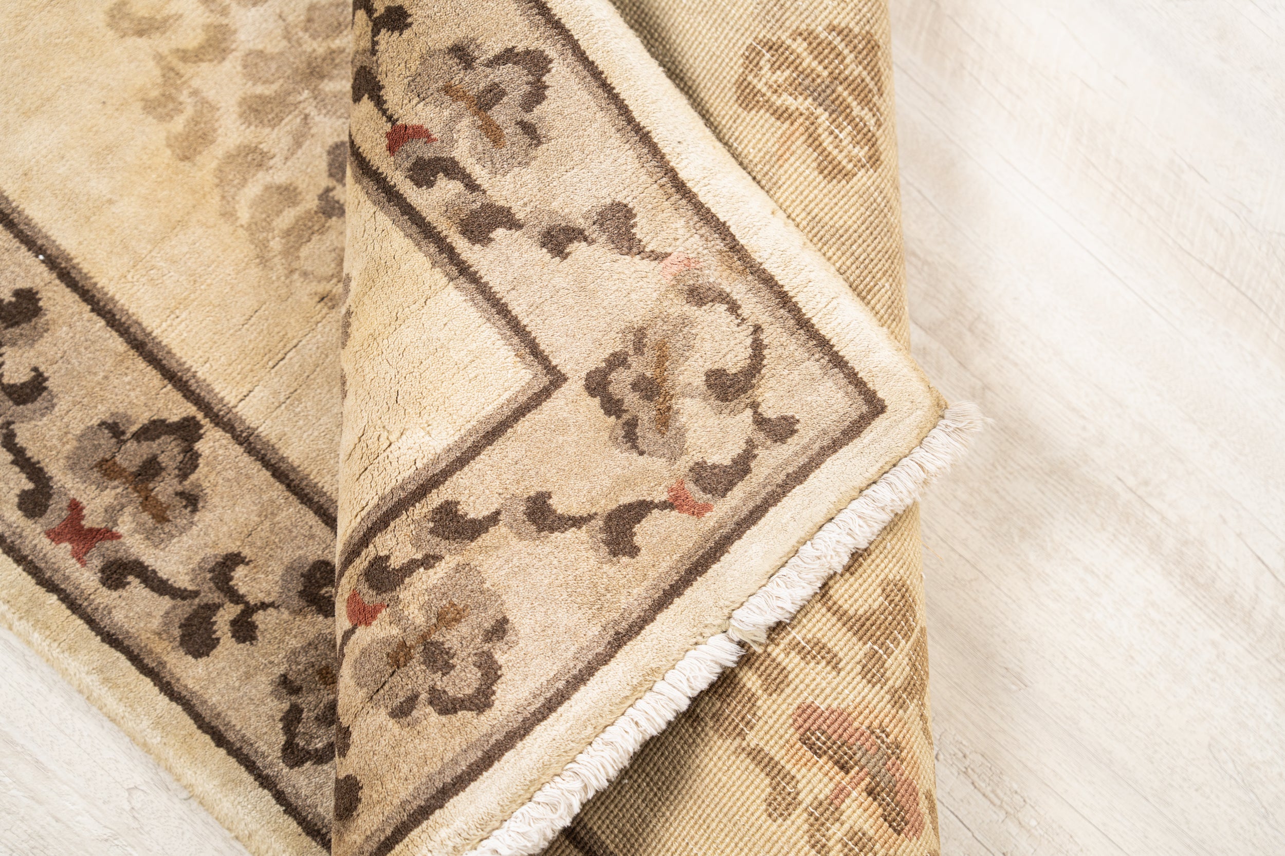 vintage Tibetan rug 5' x 3'