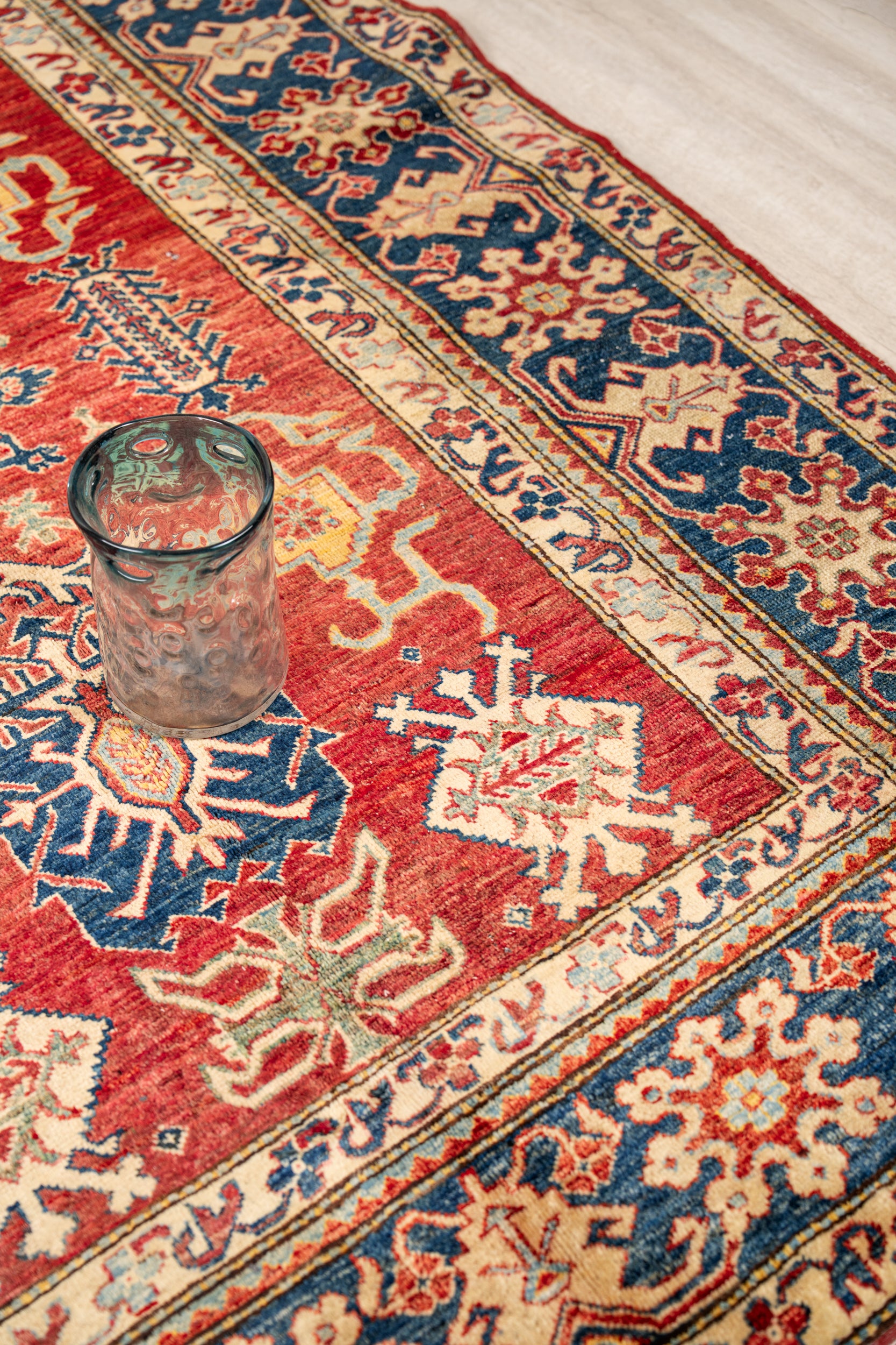 Vintage Turkmen Kazak Rug 6'7" X 5'