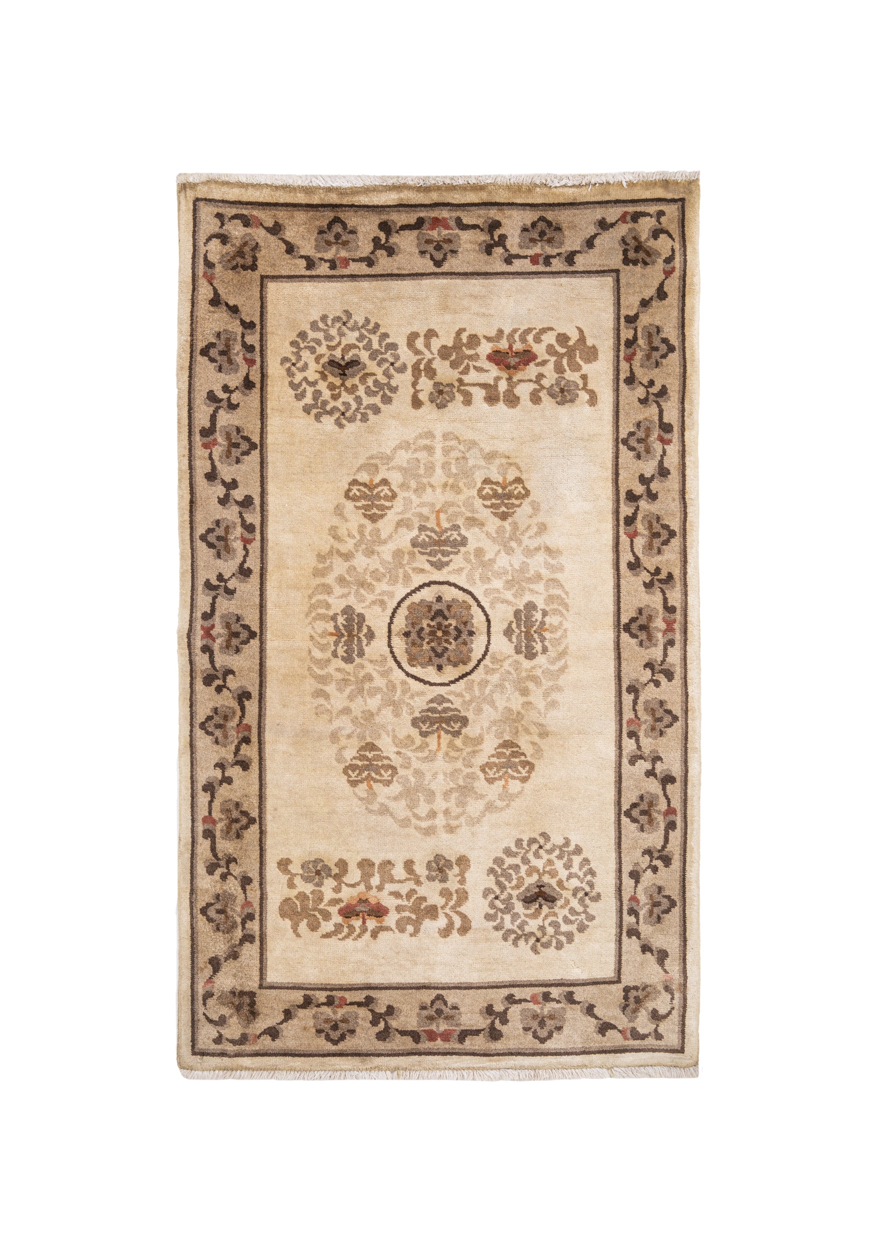 vintage Tibetan rug 5' x 3'