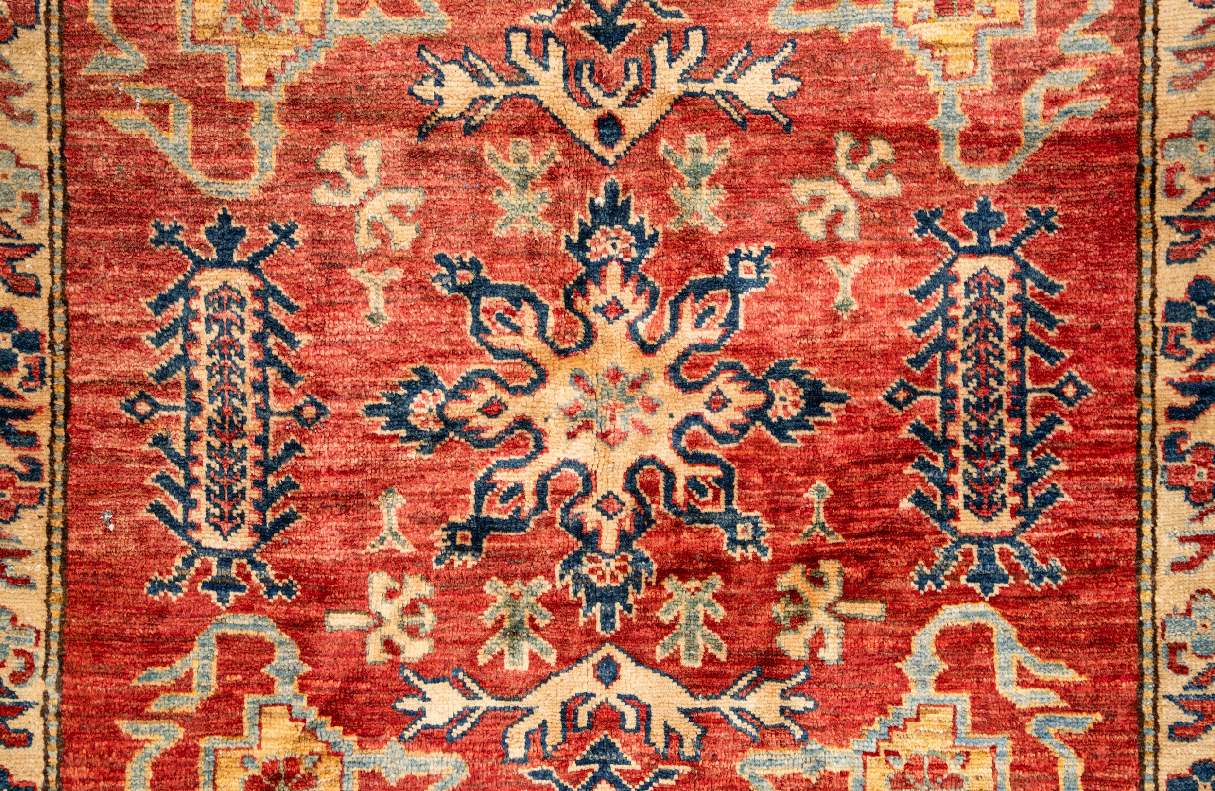 Vintage Turkmen Kazak Rug 6'7" X 5'